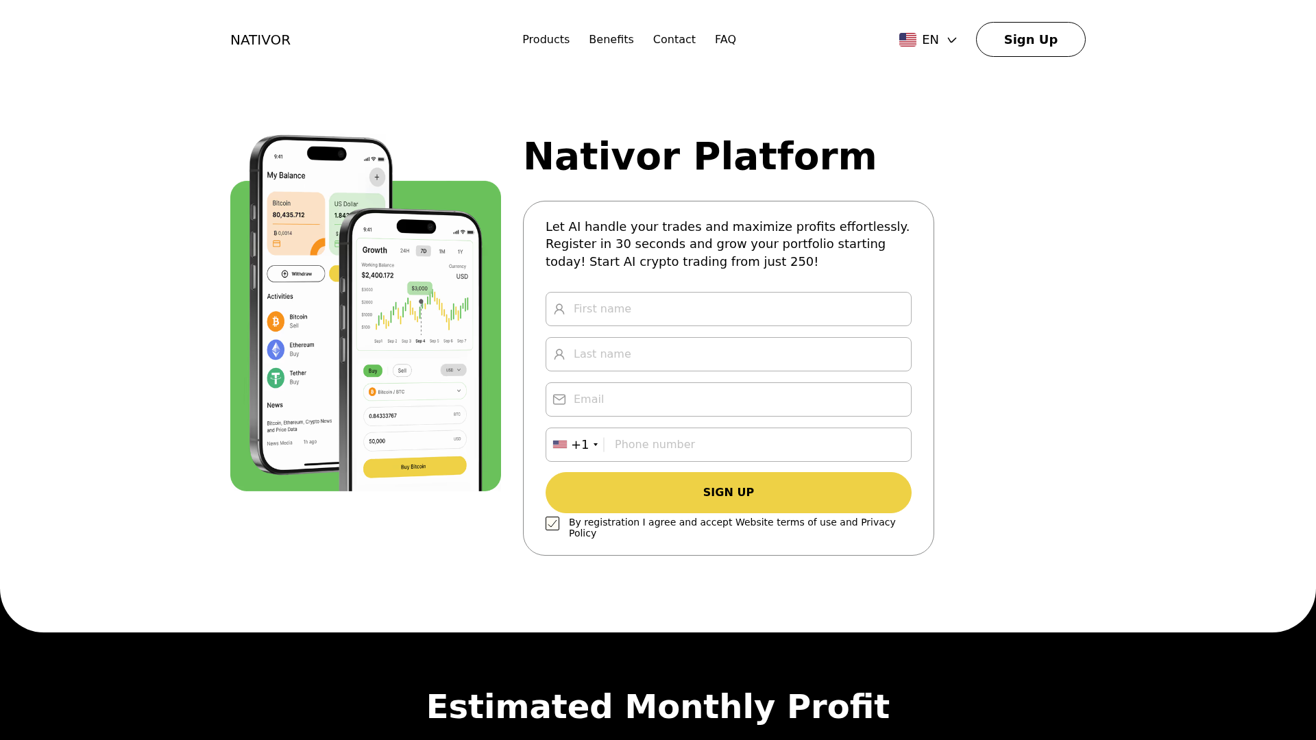 Screenshot of nativor.live