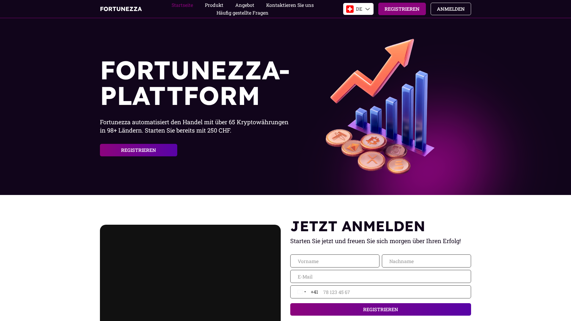 Screenshot of fortunezza-de.com