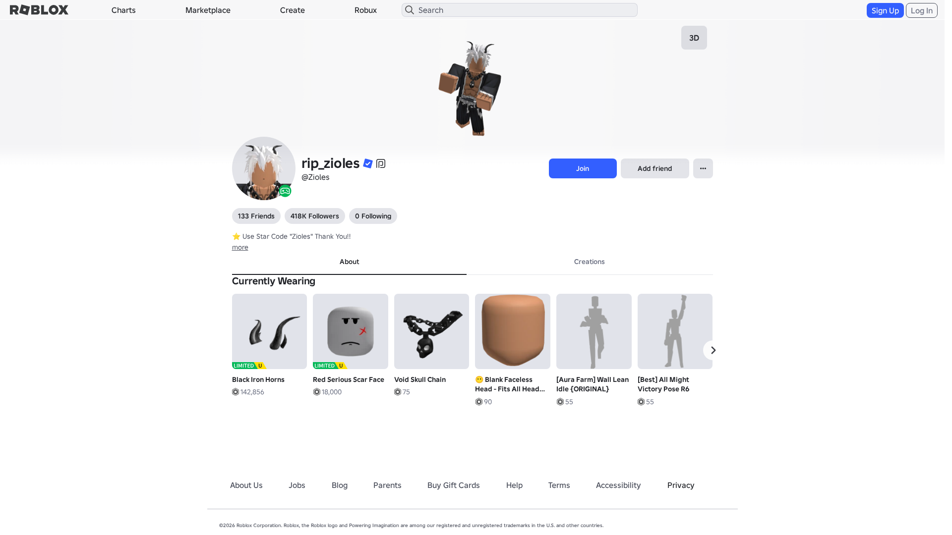 Screenshot of www.roblox.com.ml