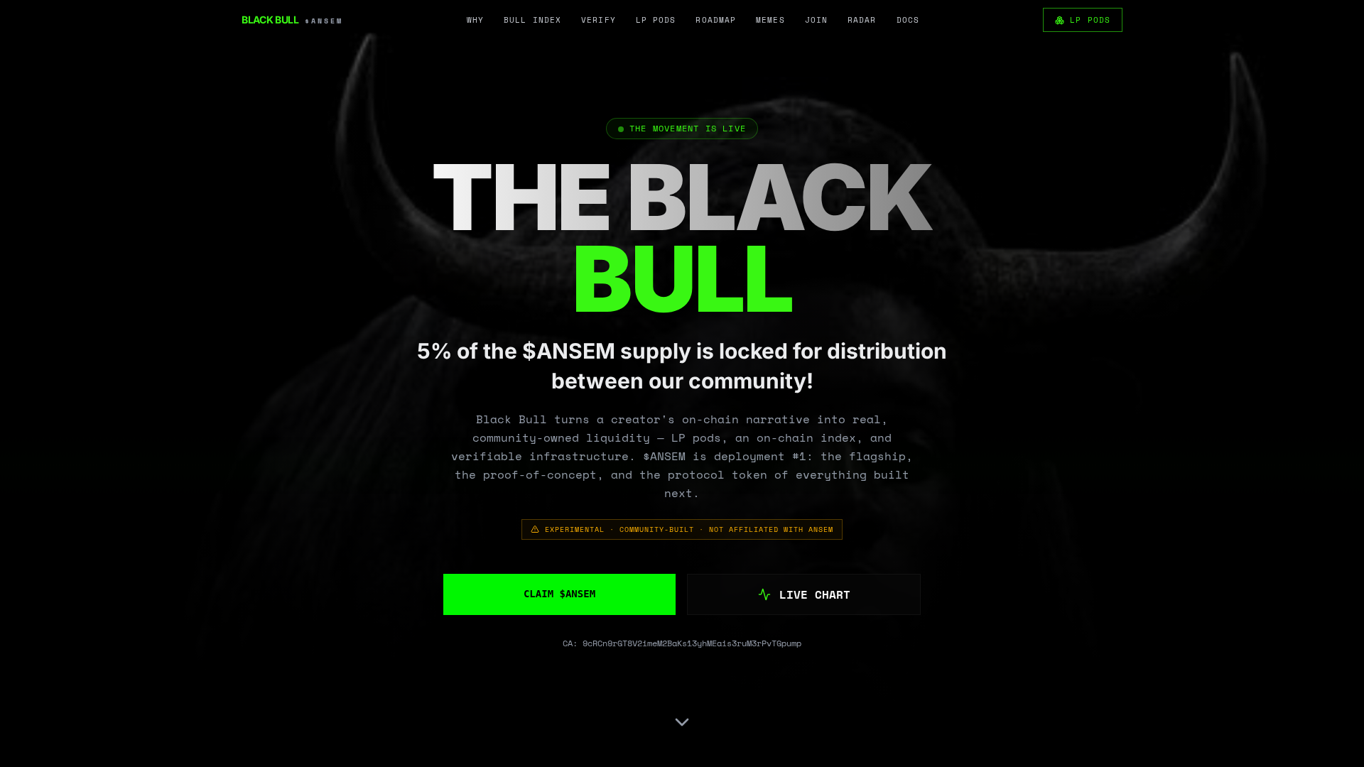Screenshot of distribution-blackbullsol.com