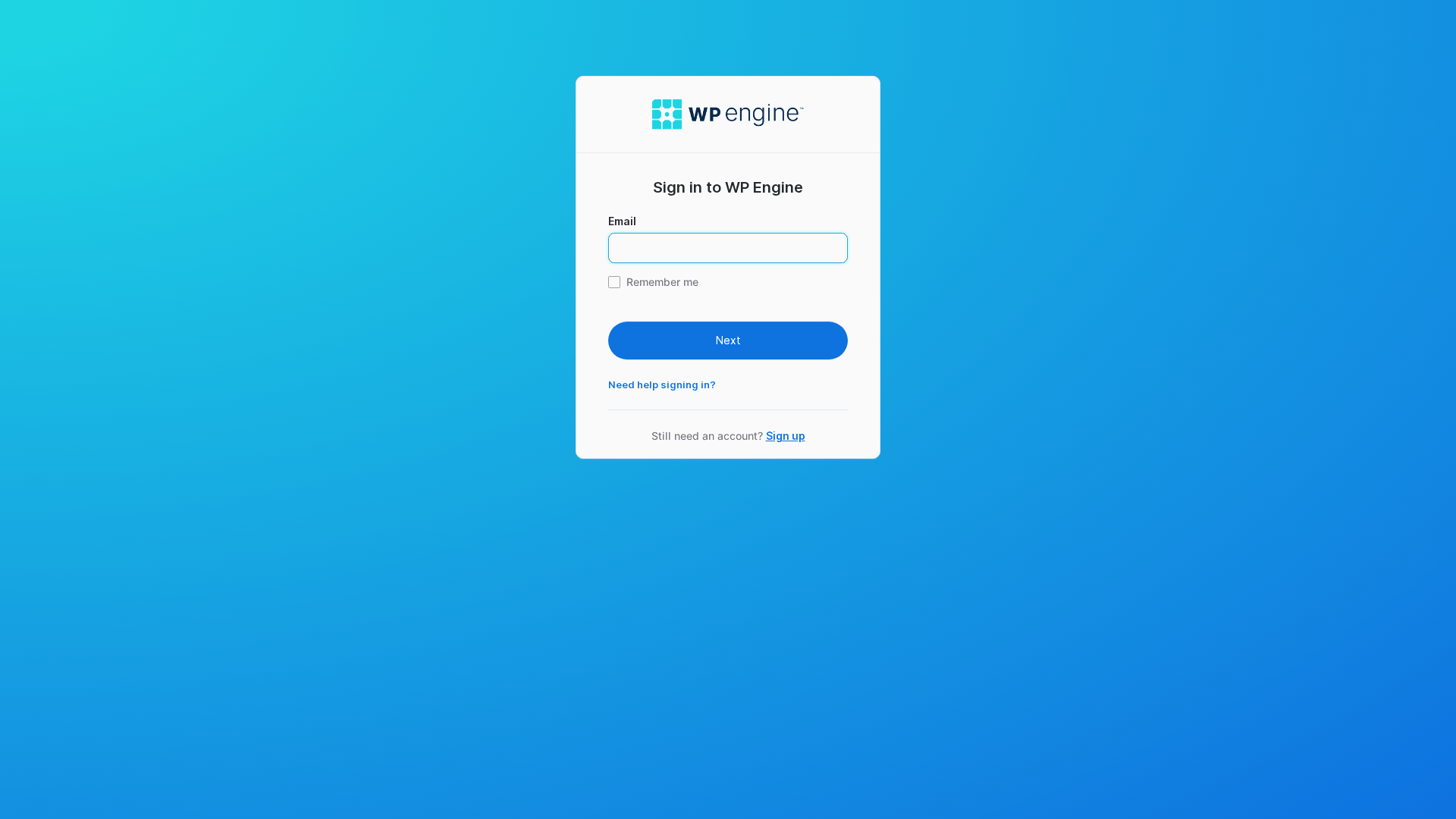Screenshot of identity.wqengines.com