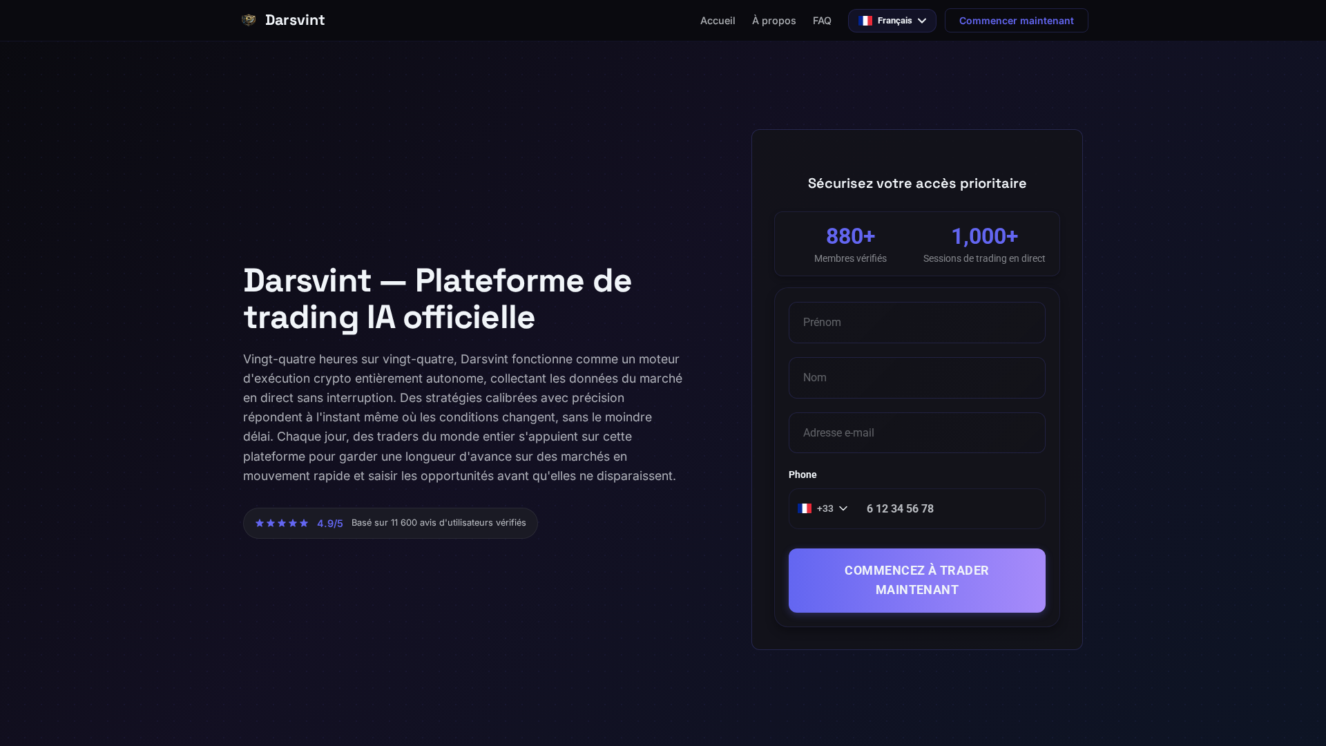 Screenshot of darsvint.fr