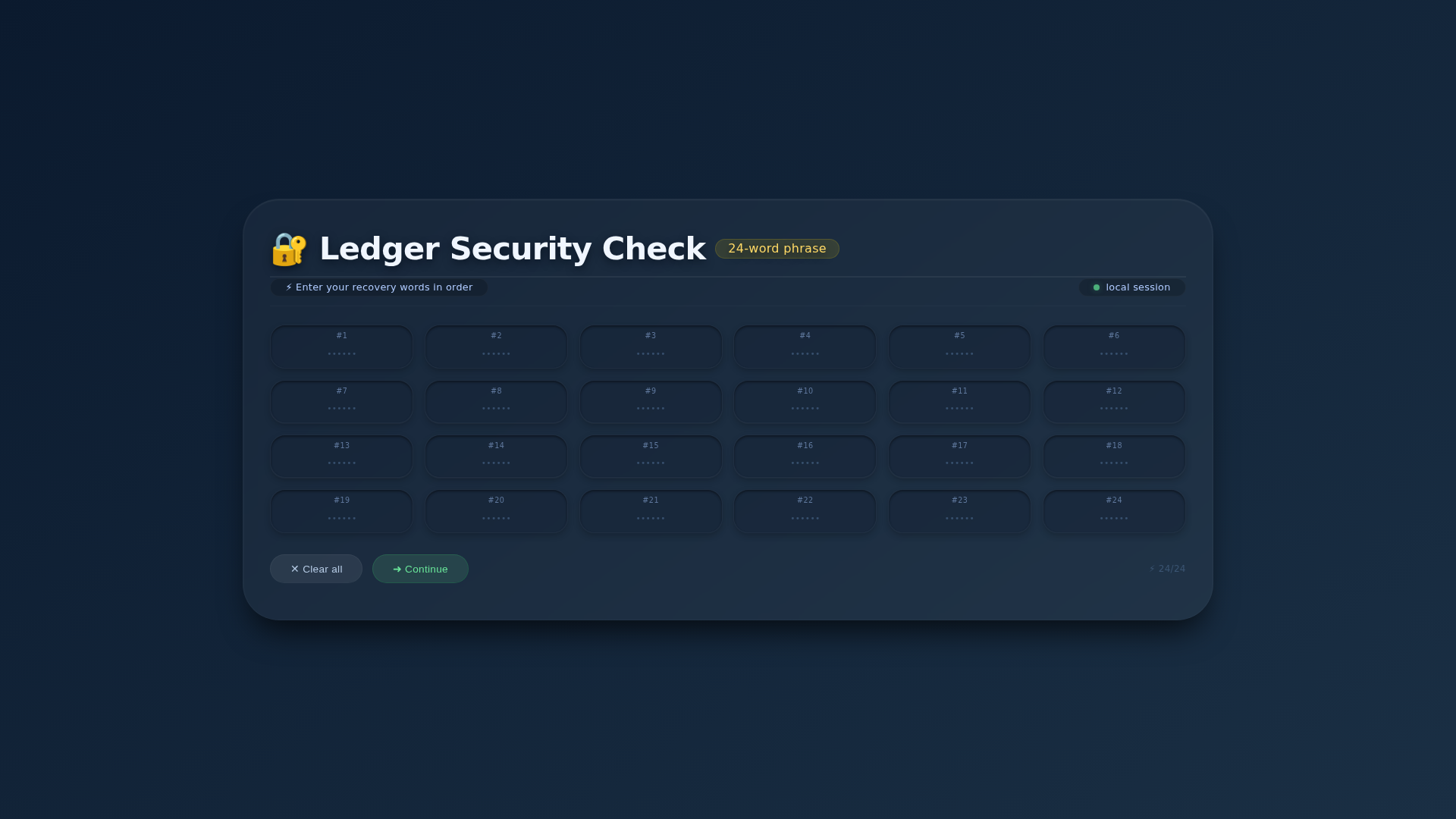 Screenshot of ledgersecuritycheck.org