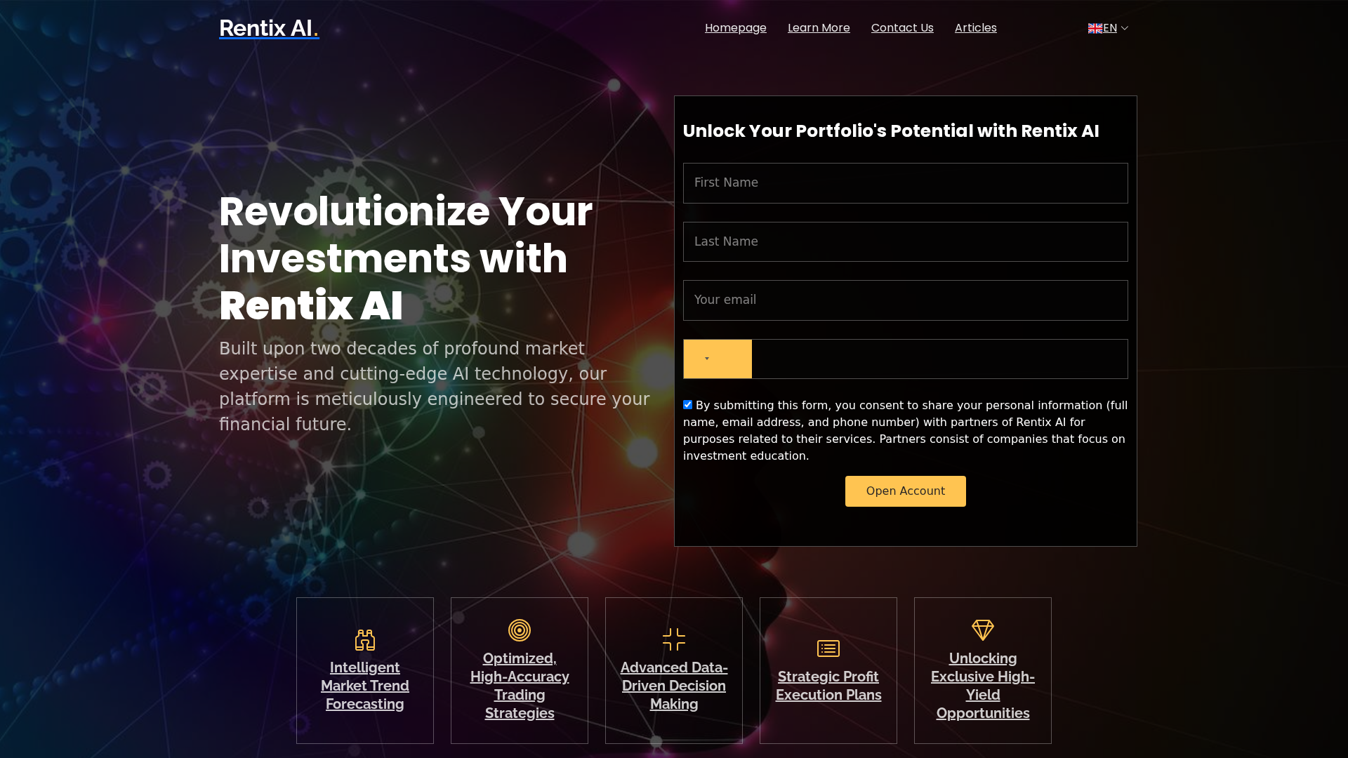 Screenshot of rentixaiapp-gpt.com