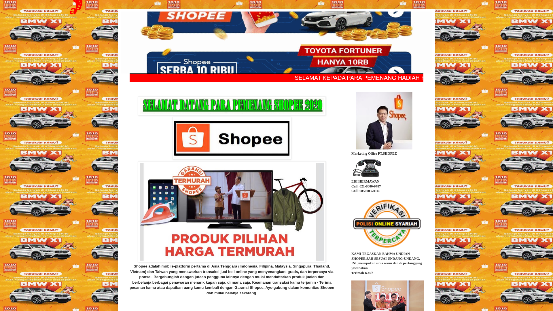 Screenshot of shopee0146.blogspot.com