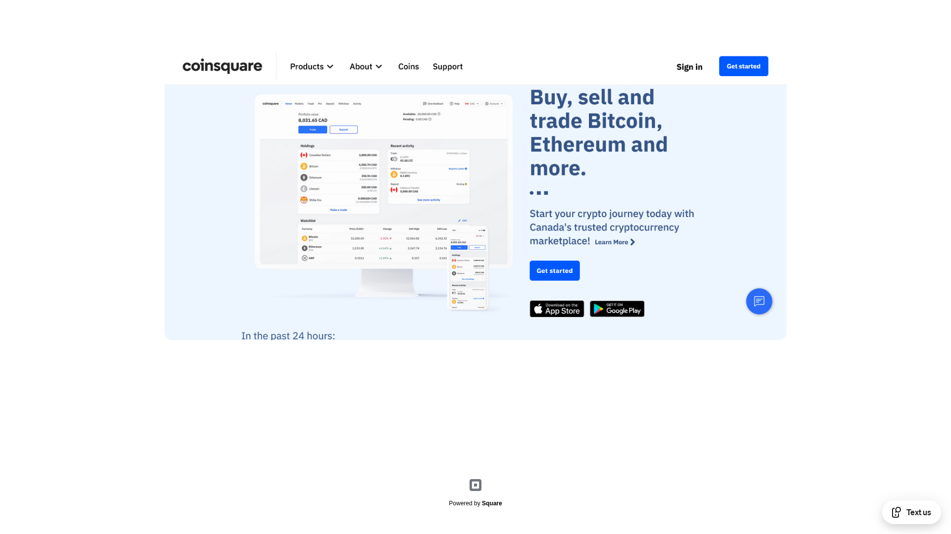 Screenshot of secure-coiinsquare-cloud.square.site