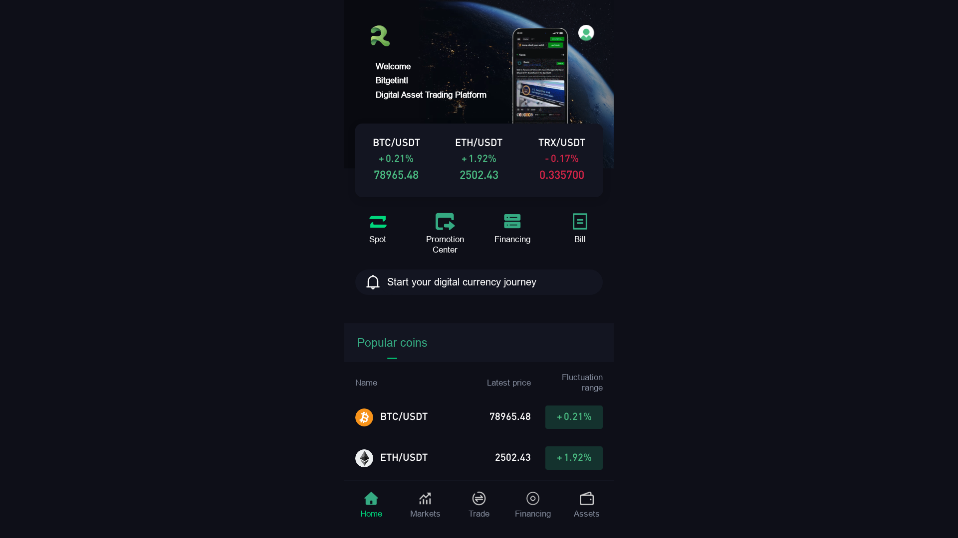 Screenshot of bitgotintl.cc