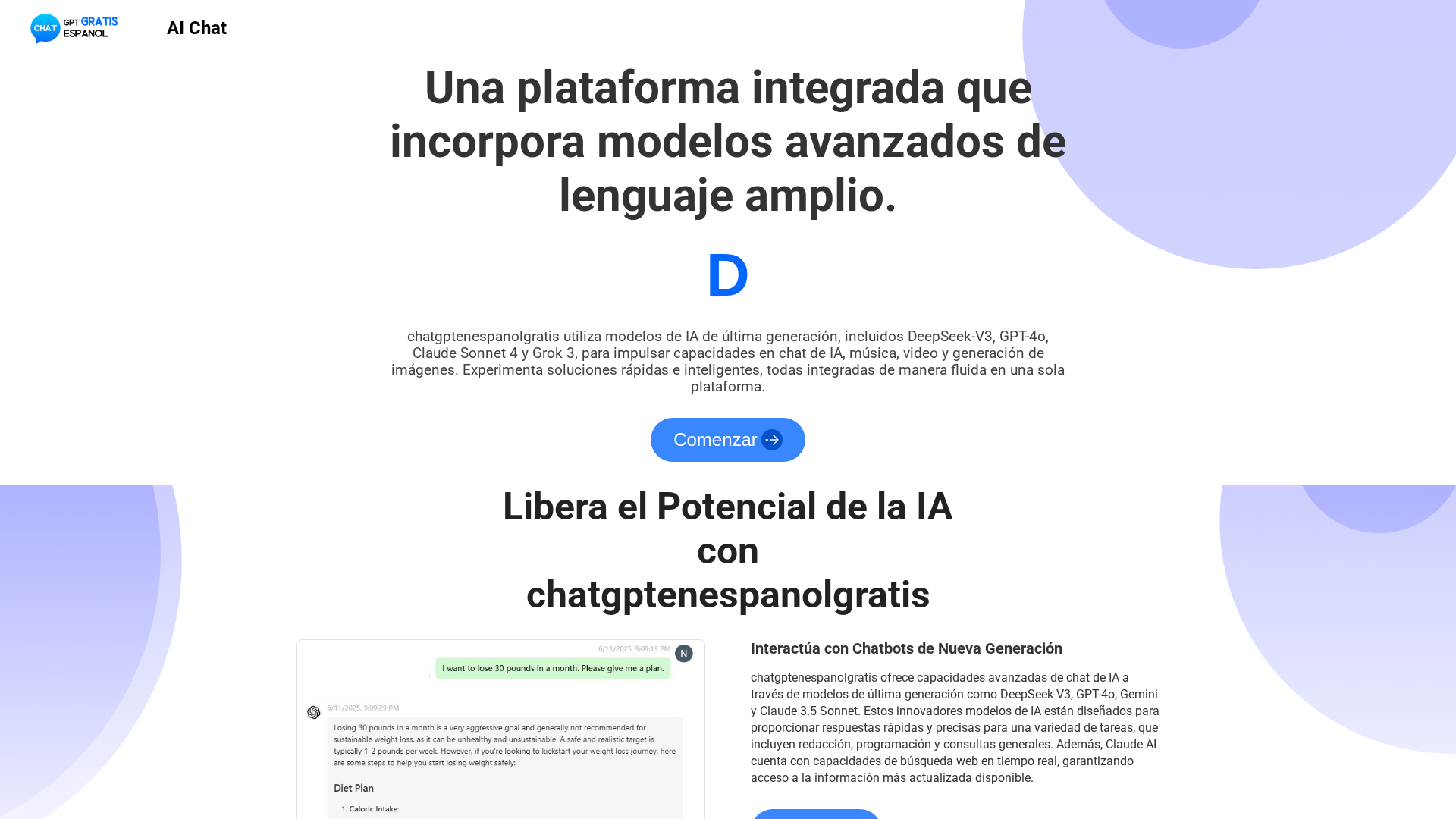 Screenshot of chatgptenespanolgratis.com