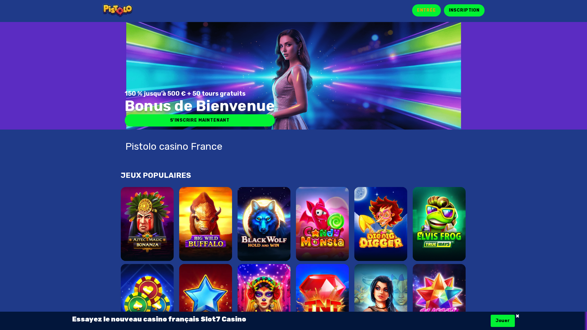 Screenshot of casino-pistolo1.com