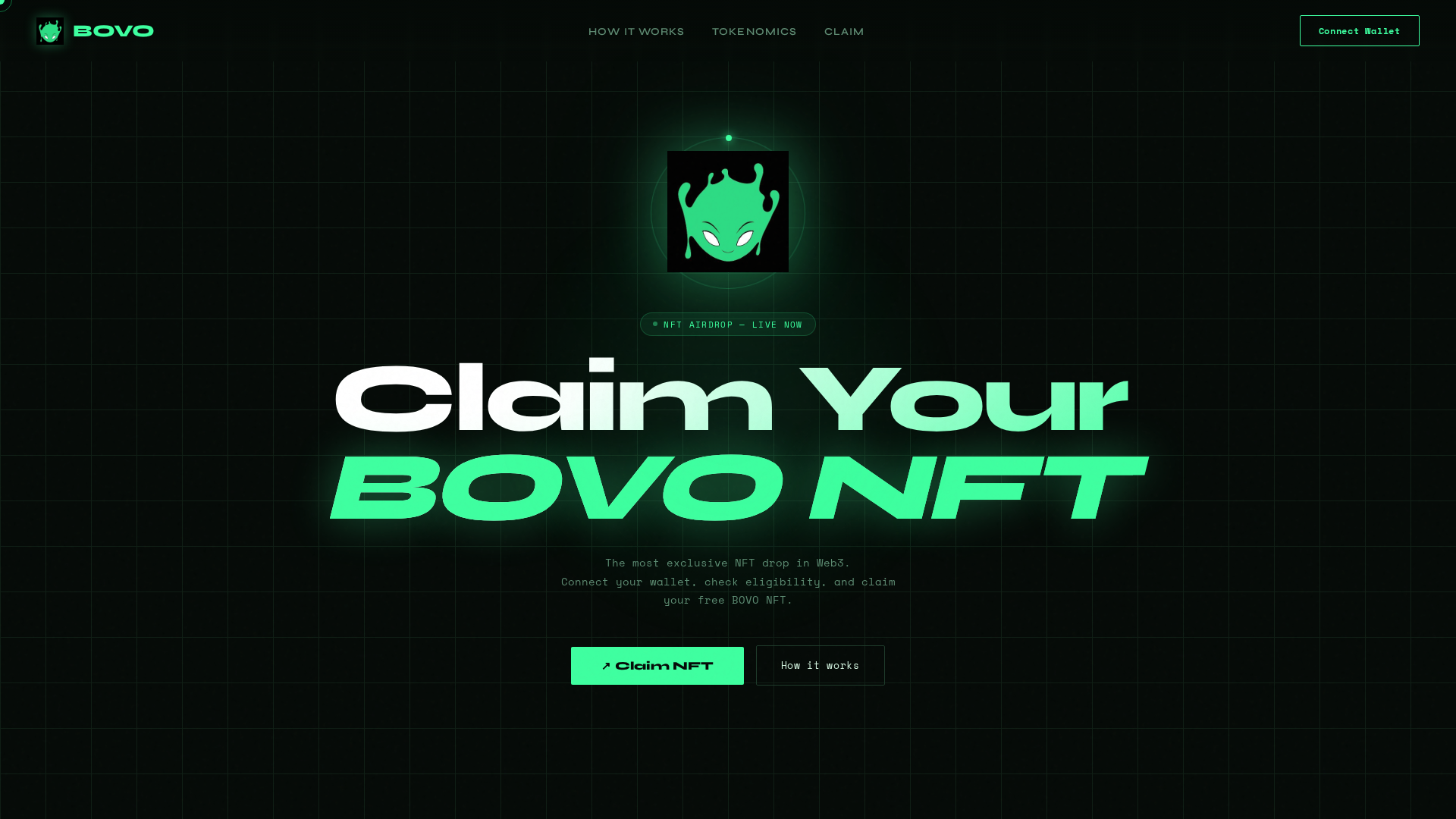 Screenshot of nft-bovoart.com