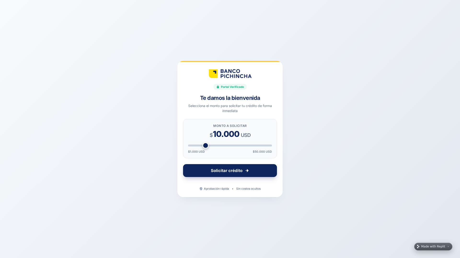 Screenshot of creditopichinchaecuador-2026--creditoenline3.replit.app