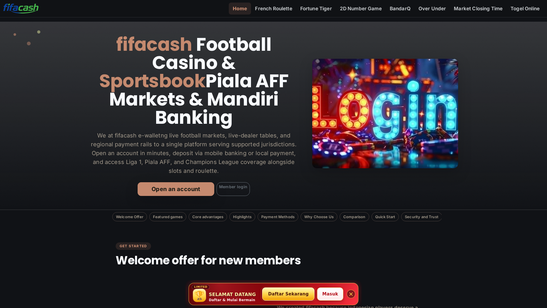 Screenshot of fifacash.id