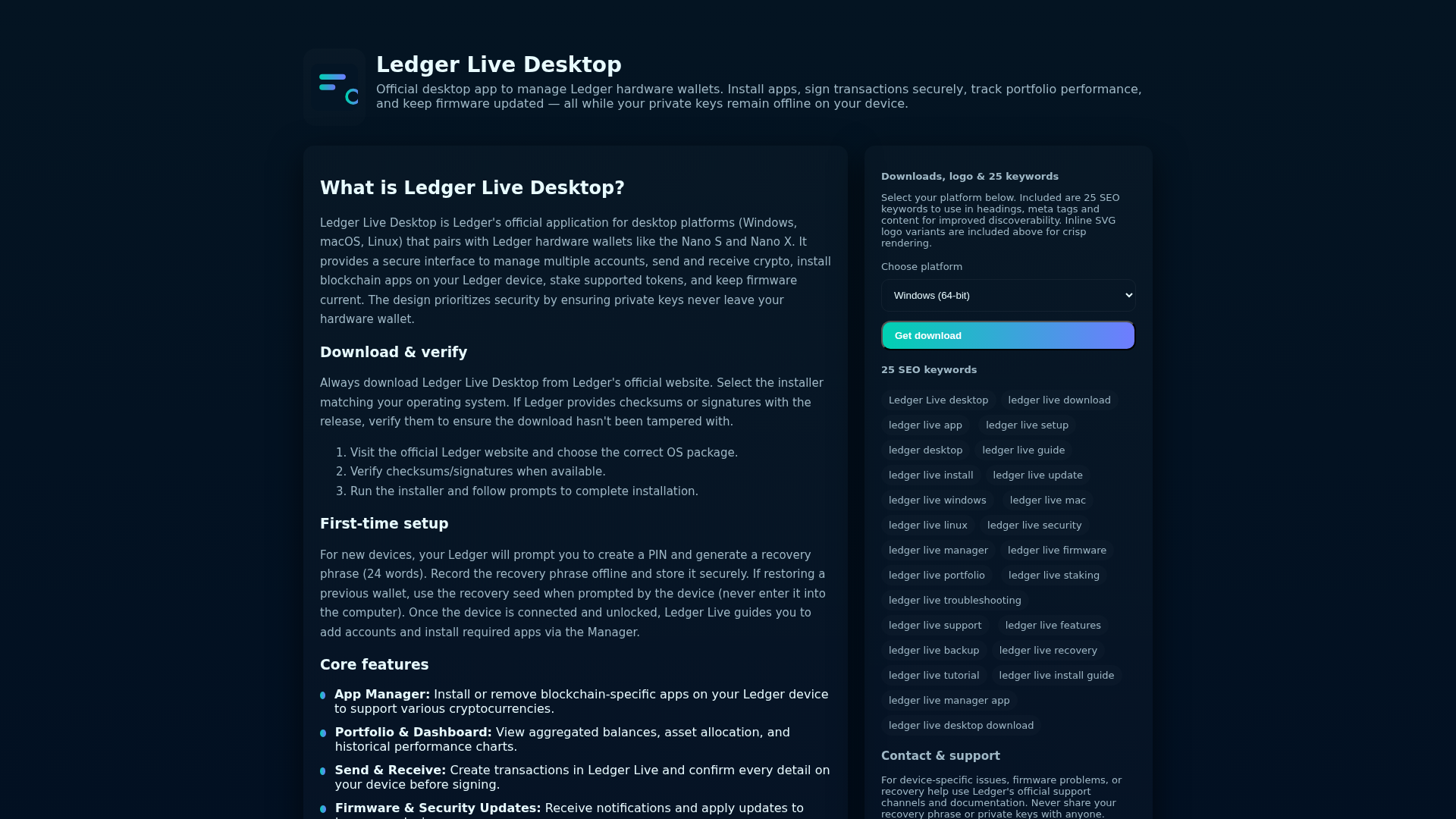 Screenshot of lader--live-desktop.pages.dev