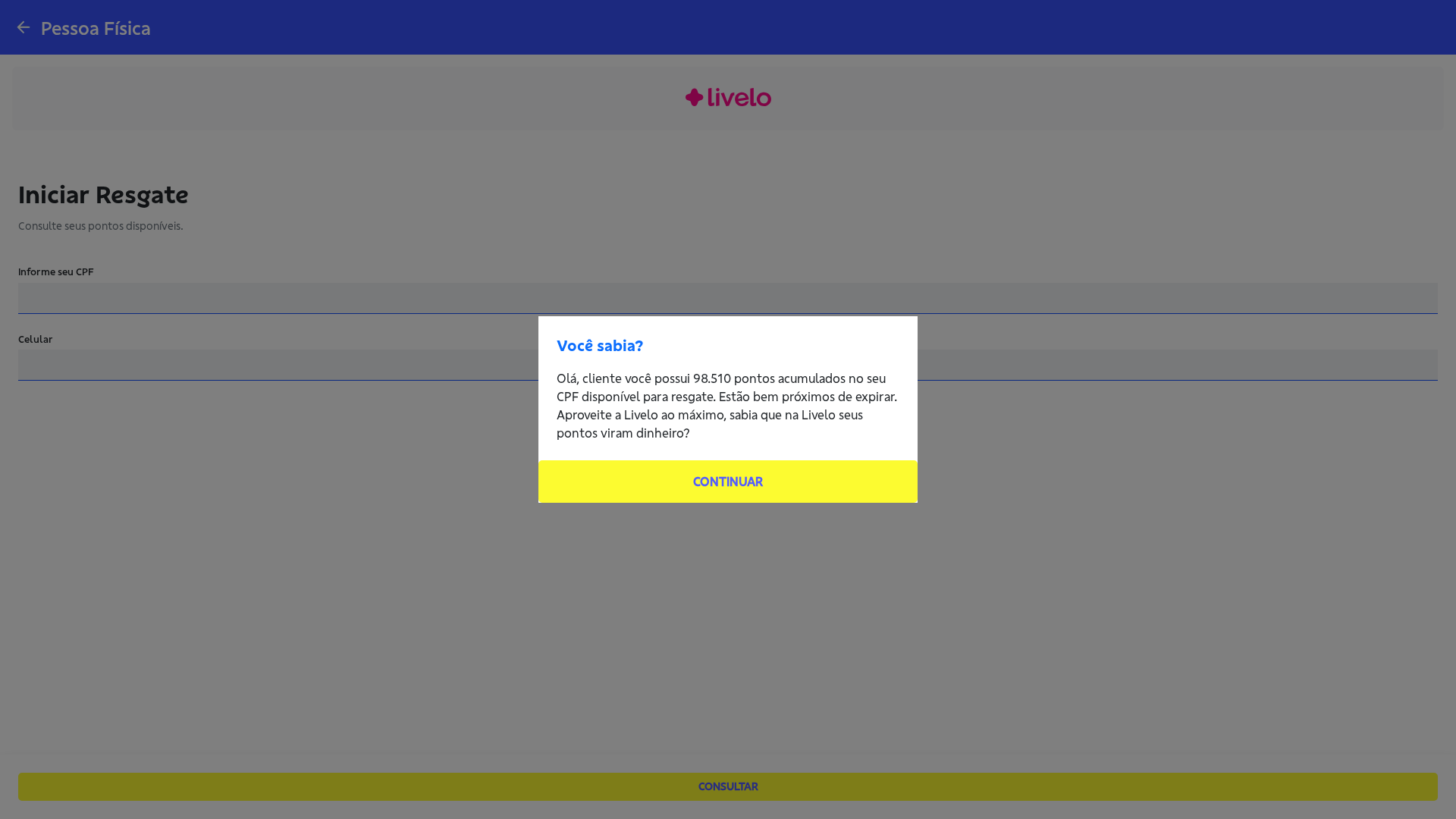 Screenshot of www.portalbblivelo.com