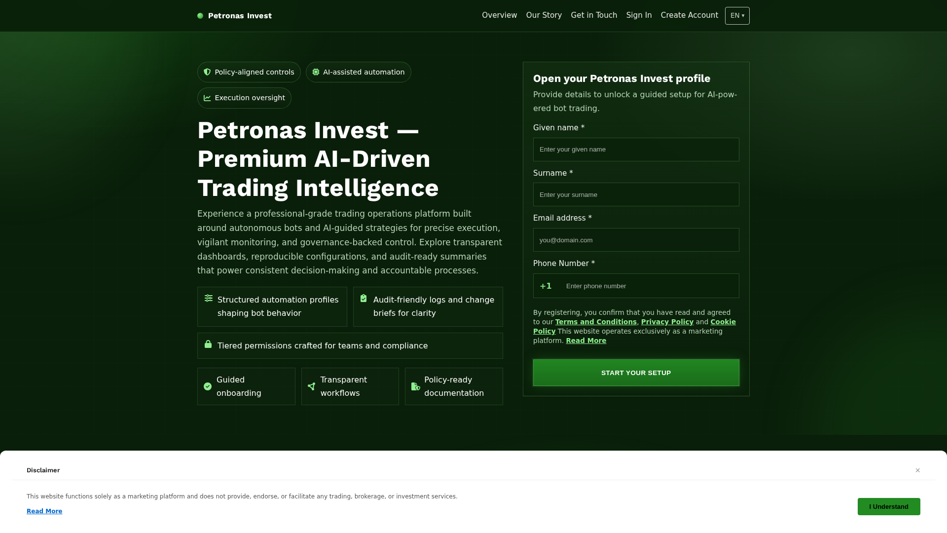 Screenshot of petronasinvest.digital