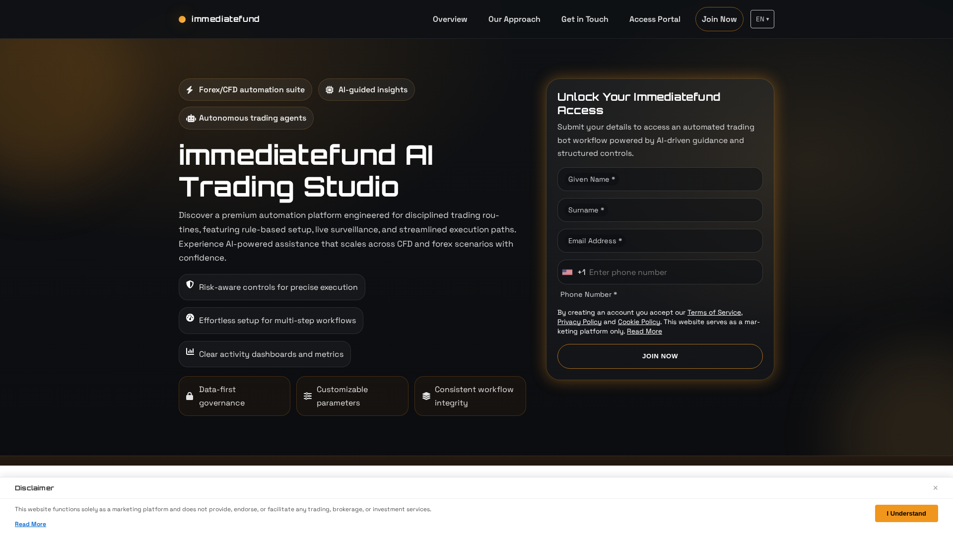 Screenshot of immediatefund.pro