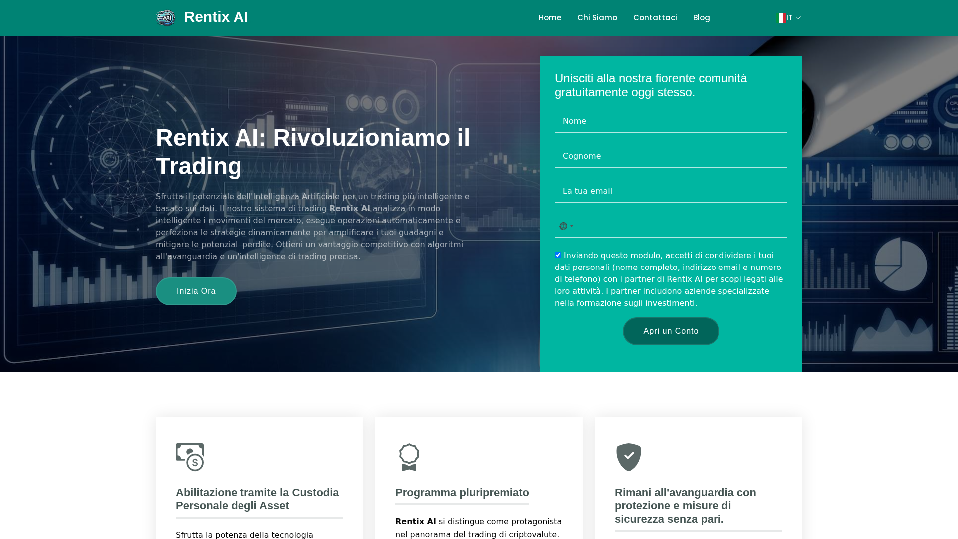 Screenshot of rentixai-app.org