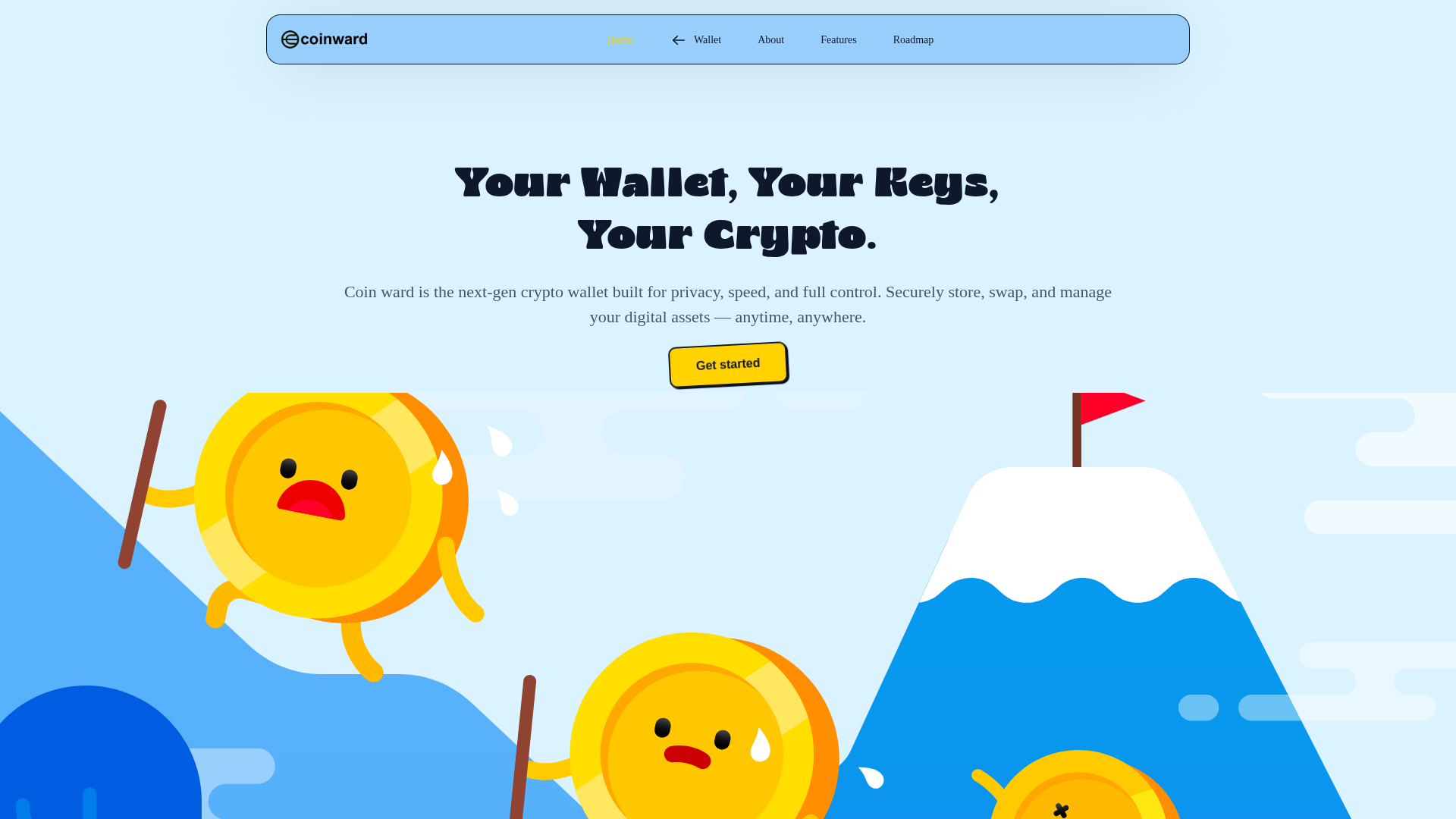 Screenshot of coinward.net