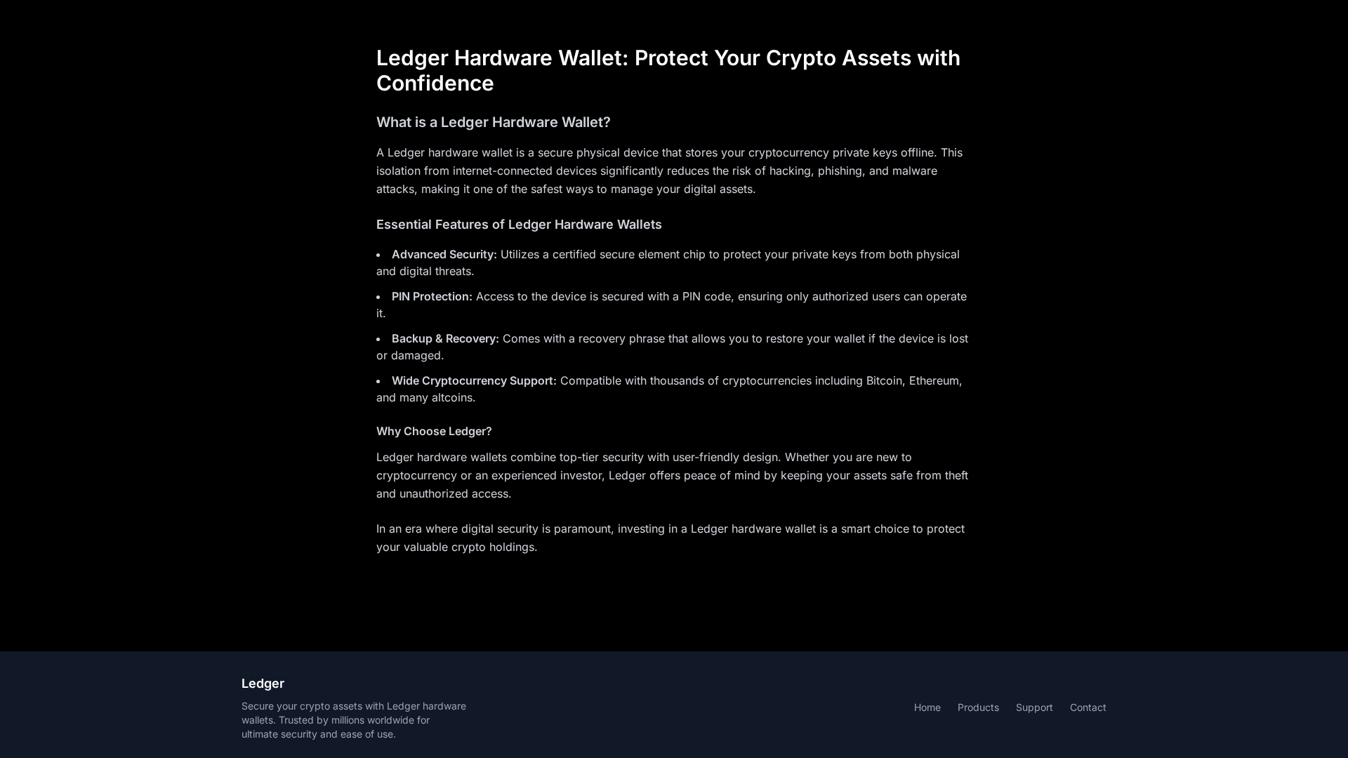 Screenshot of hardware--trezr-faq.pages.dev
