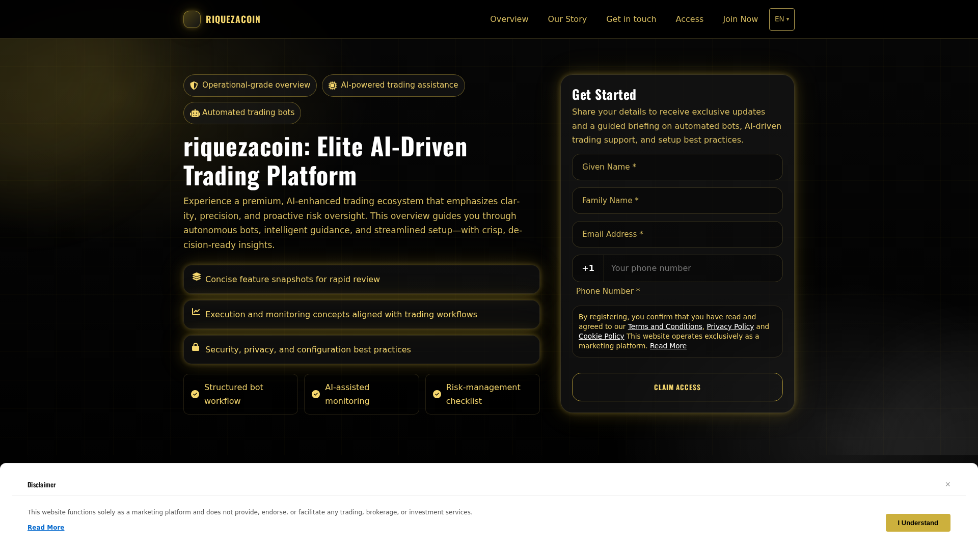 Screenshot of riquezacoin.digital