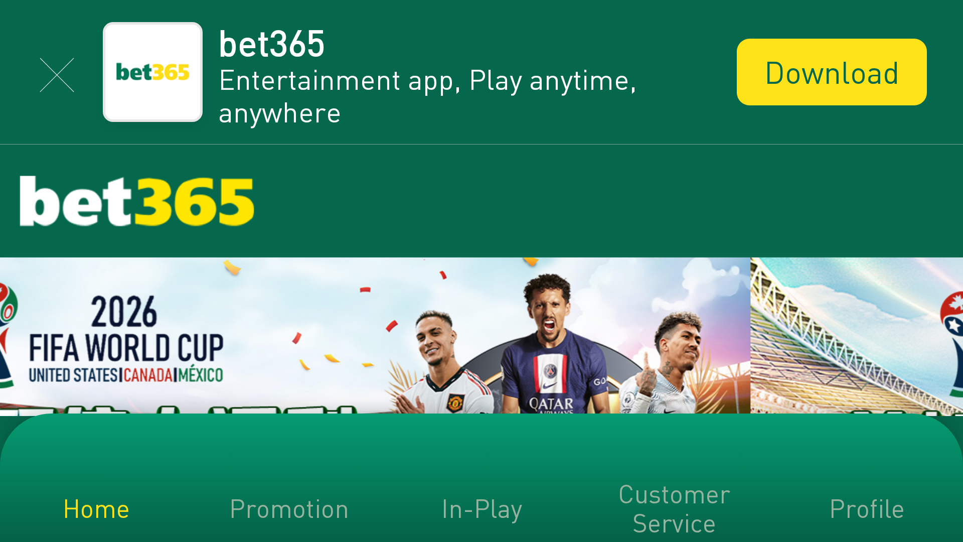 Screenshot of m.365best6.com