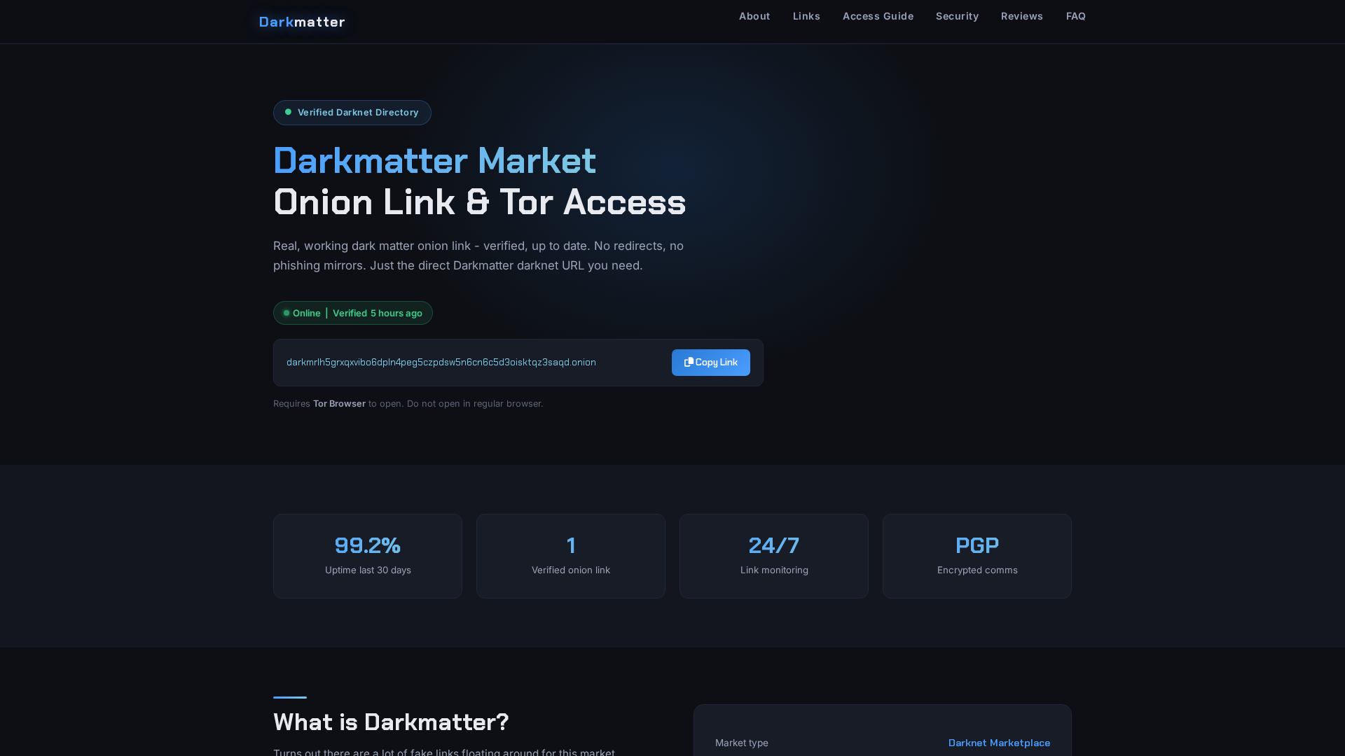 Screenshot of darkmatteroniontor.cc