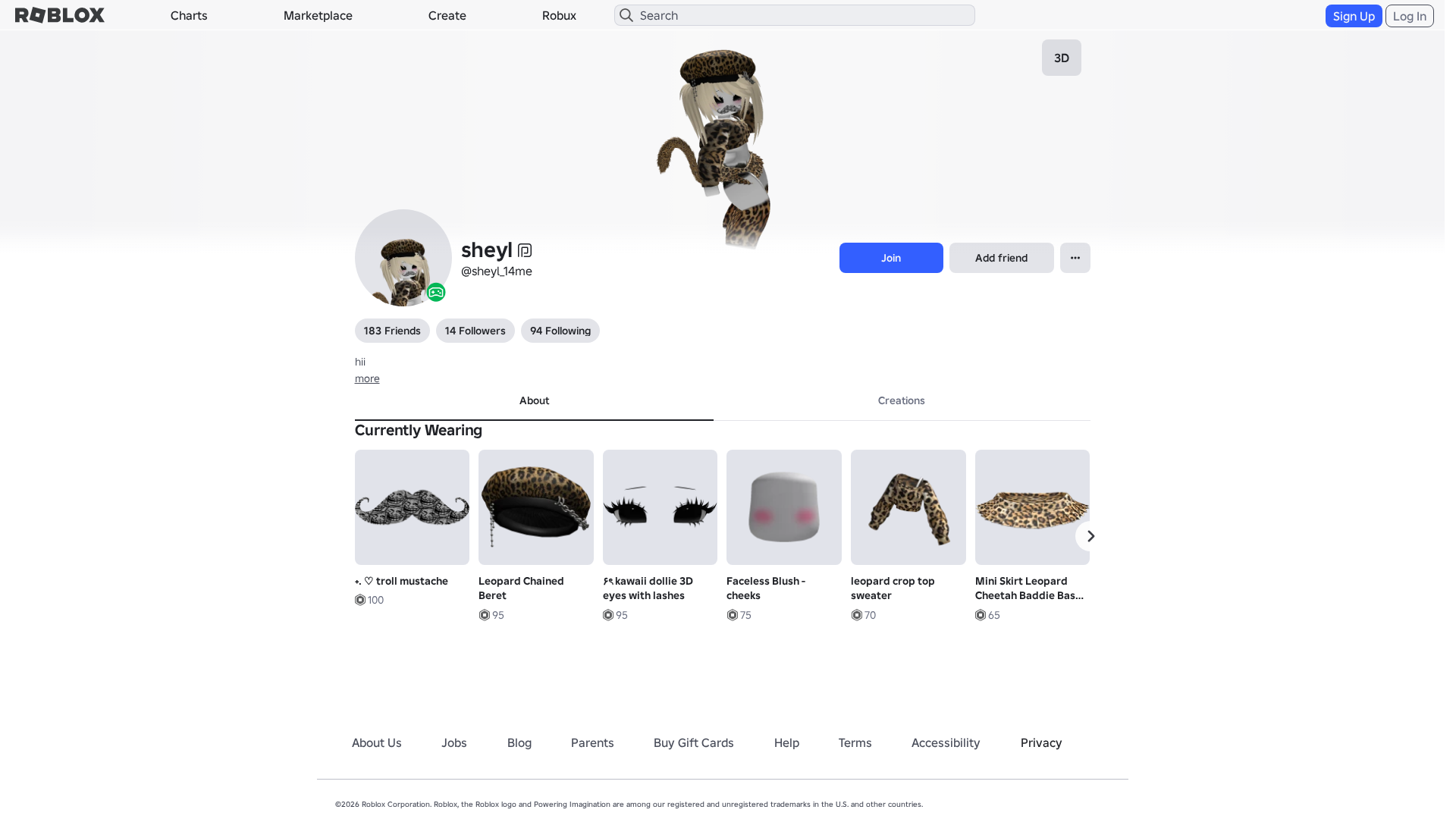 Screenshot of www.roblox.com.ml