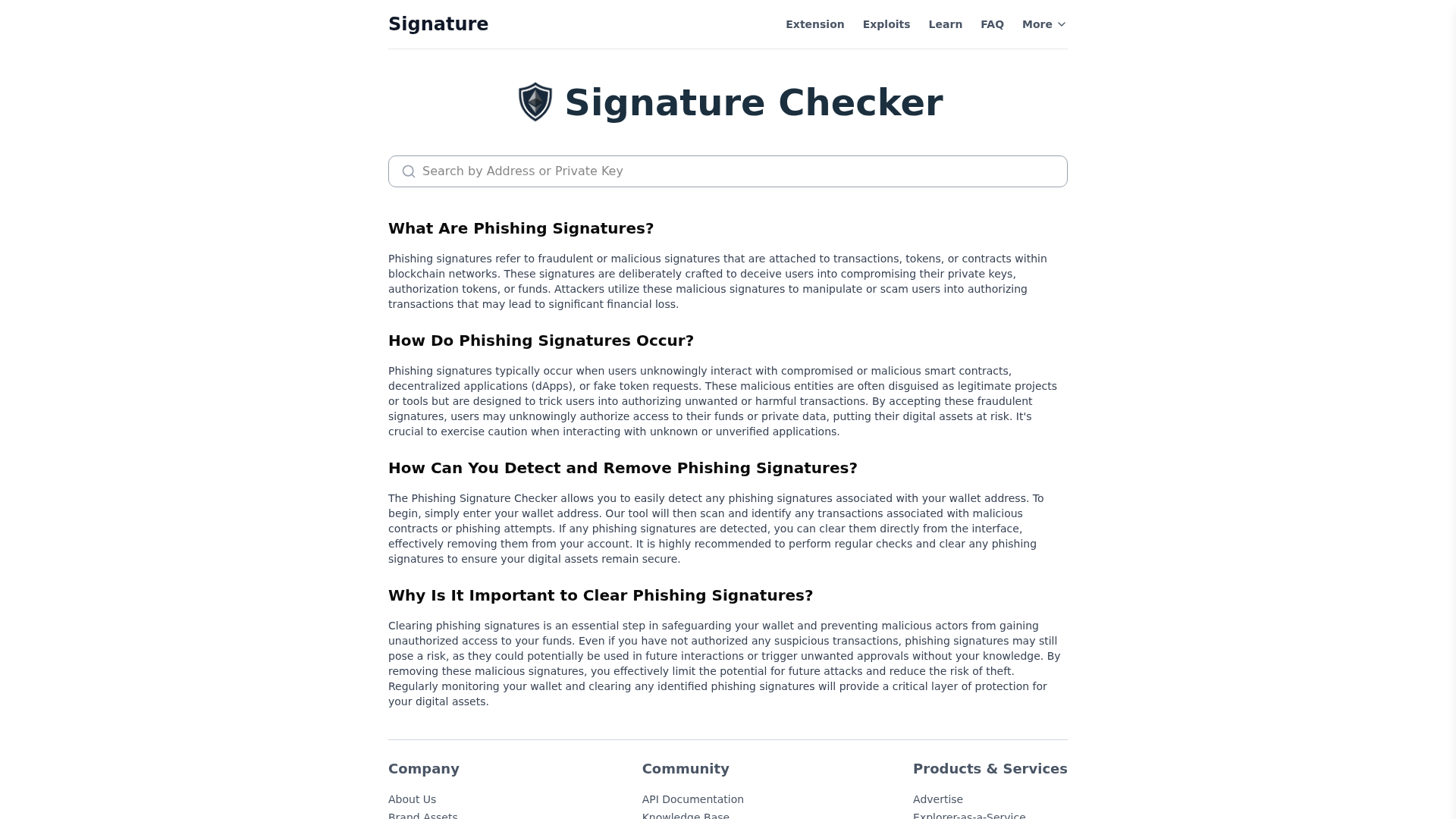 Screenshot of scansignatures.com