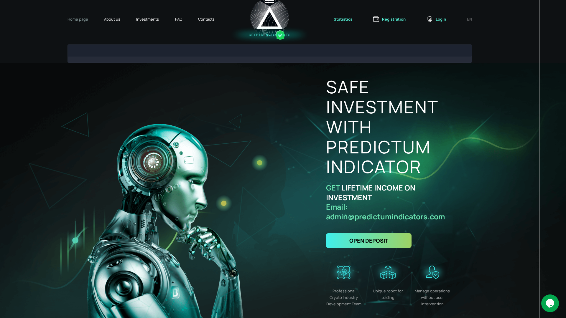 Screenshot of predictumindicators.com