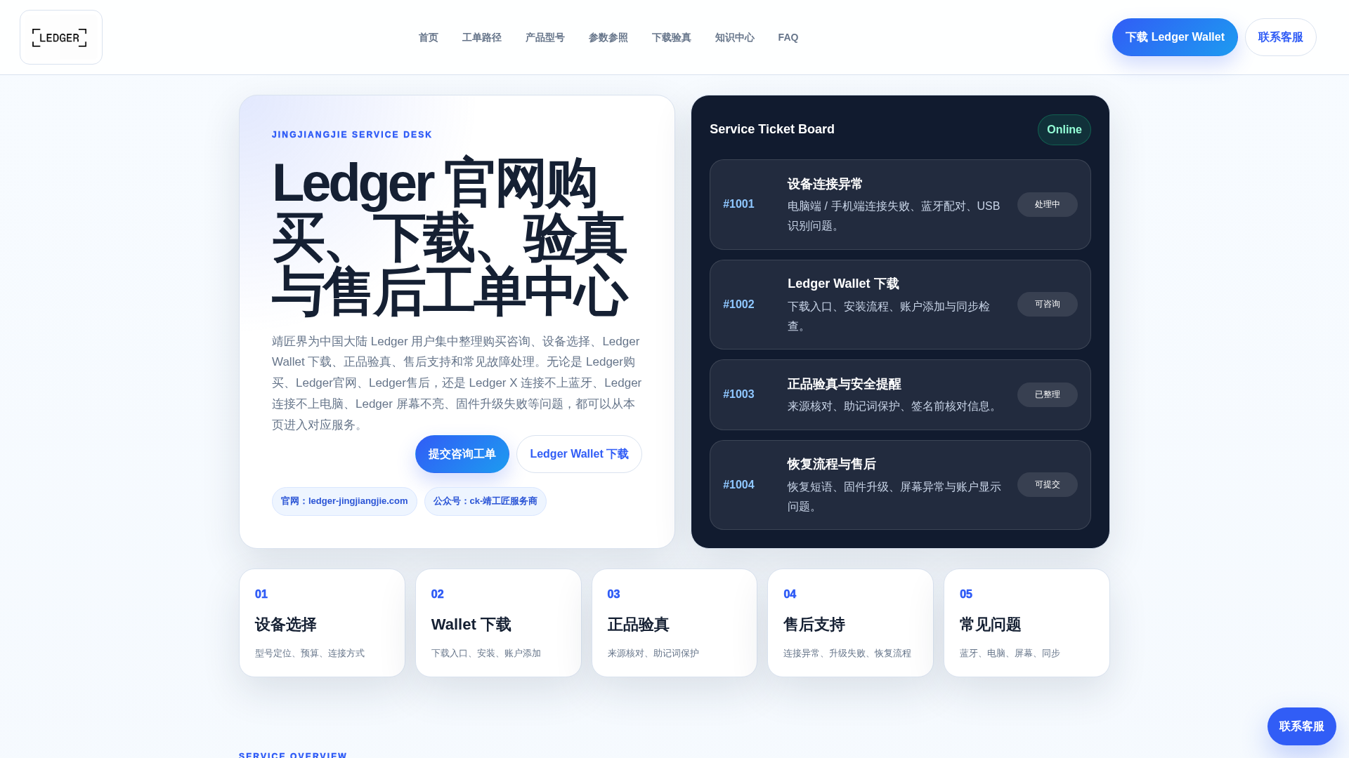 Screenshot of ledger-sourcing.com