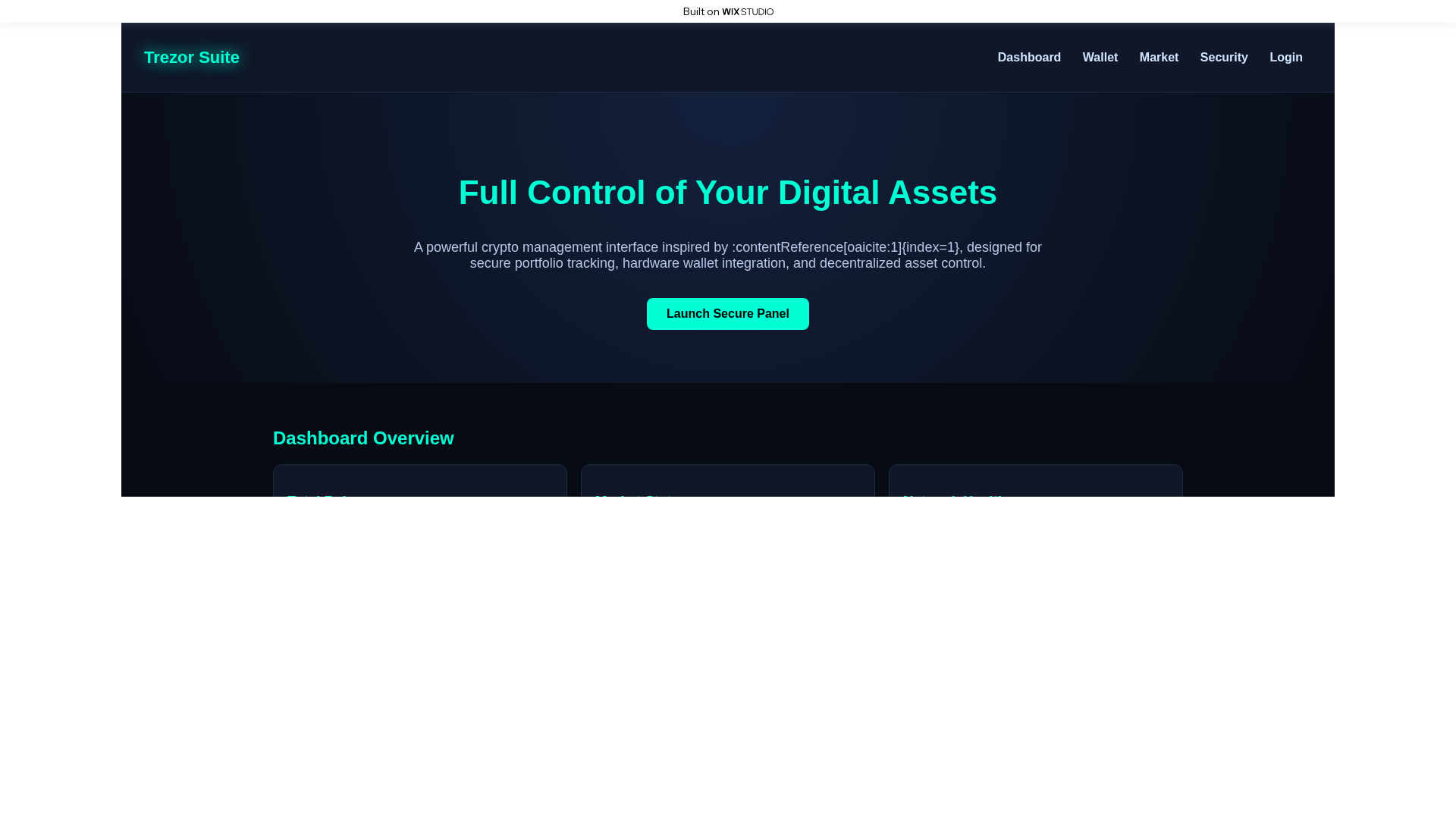 Screenshot of suite-us-trezo.wixstudio.com