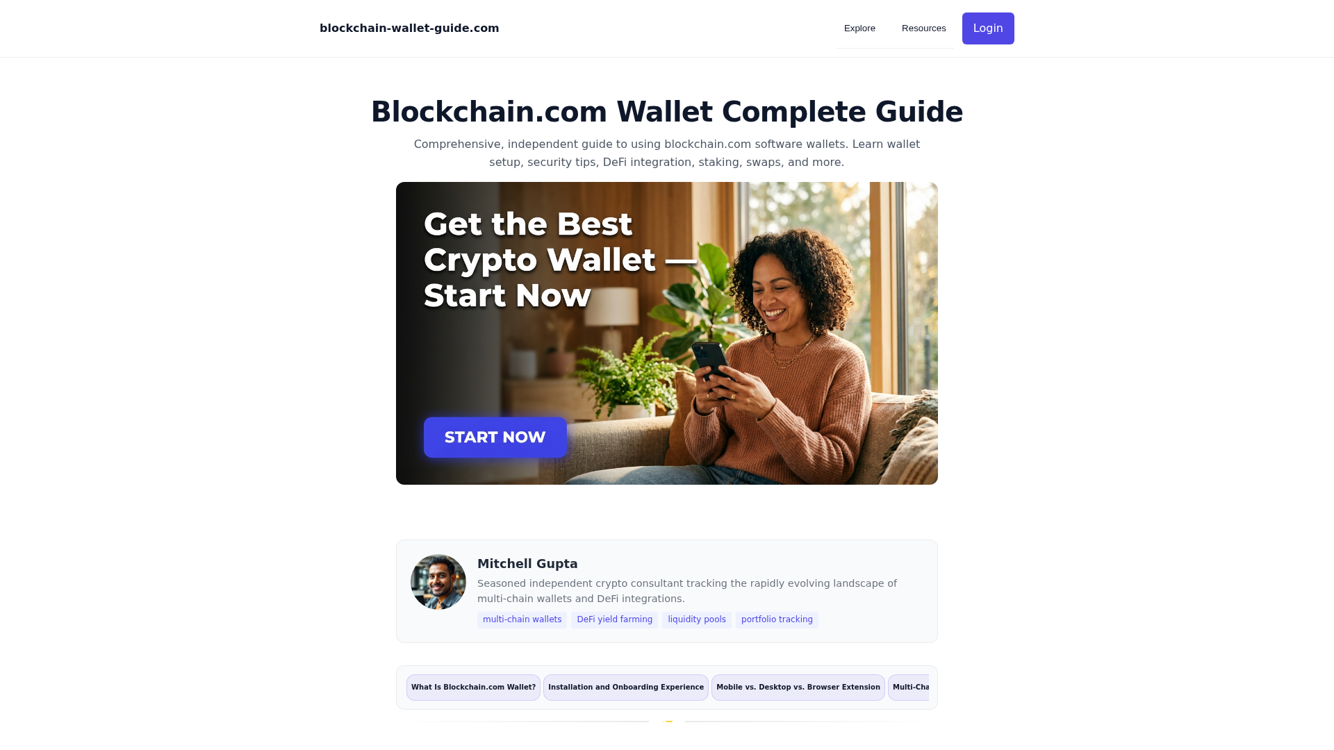 Screenshot of blockchain-wallet-guide.com