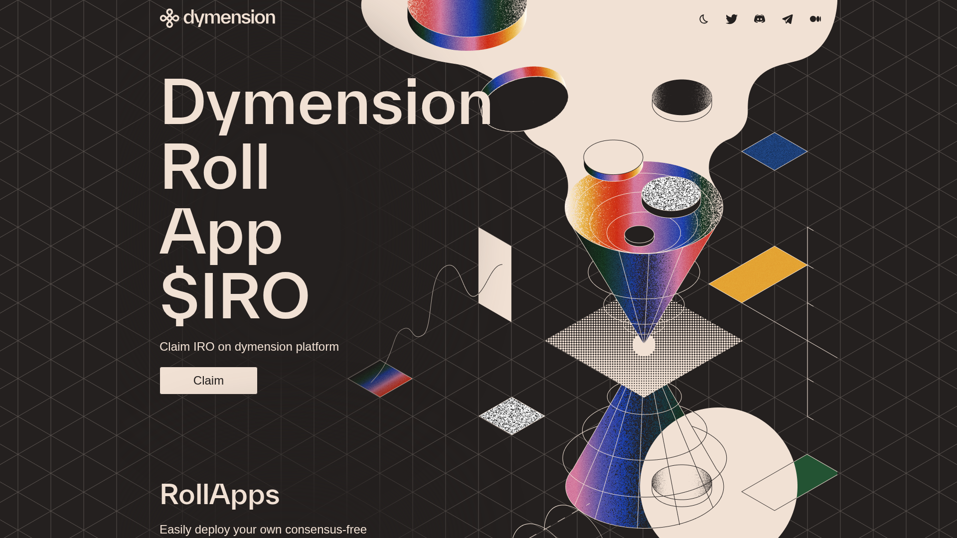 Screenshot of rollapp-dymensioncom.pages.dev