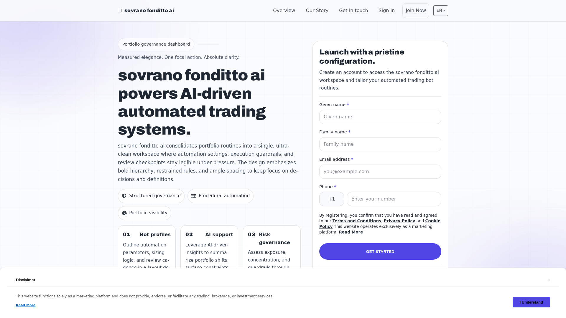Screenshot of sovranofondittoai.digital