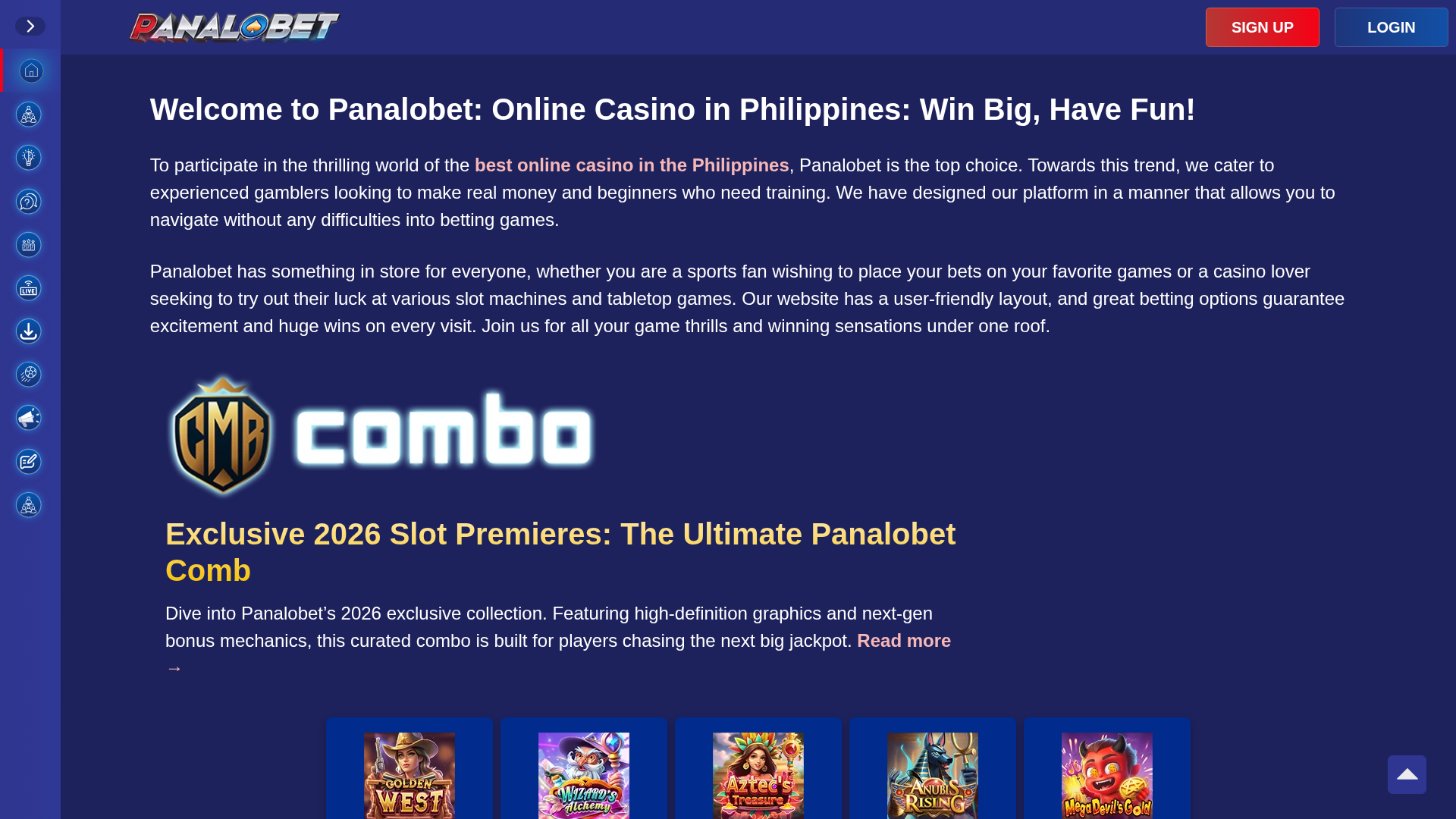 Screenshot of panalobet.ph