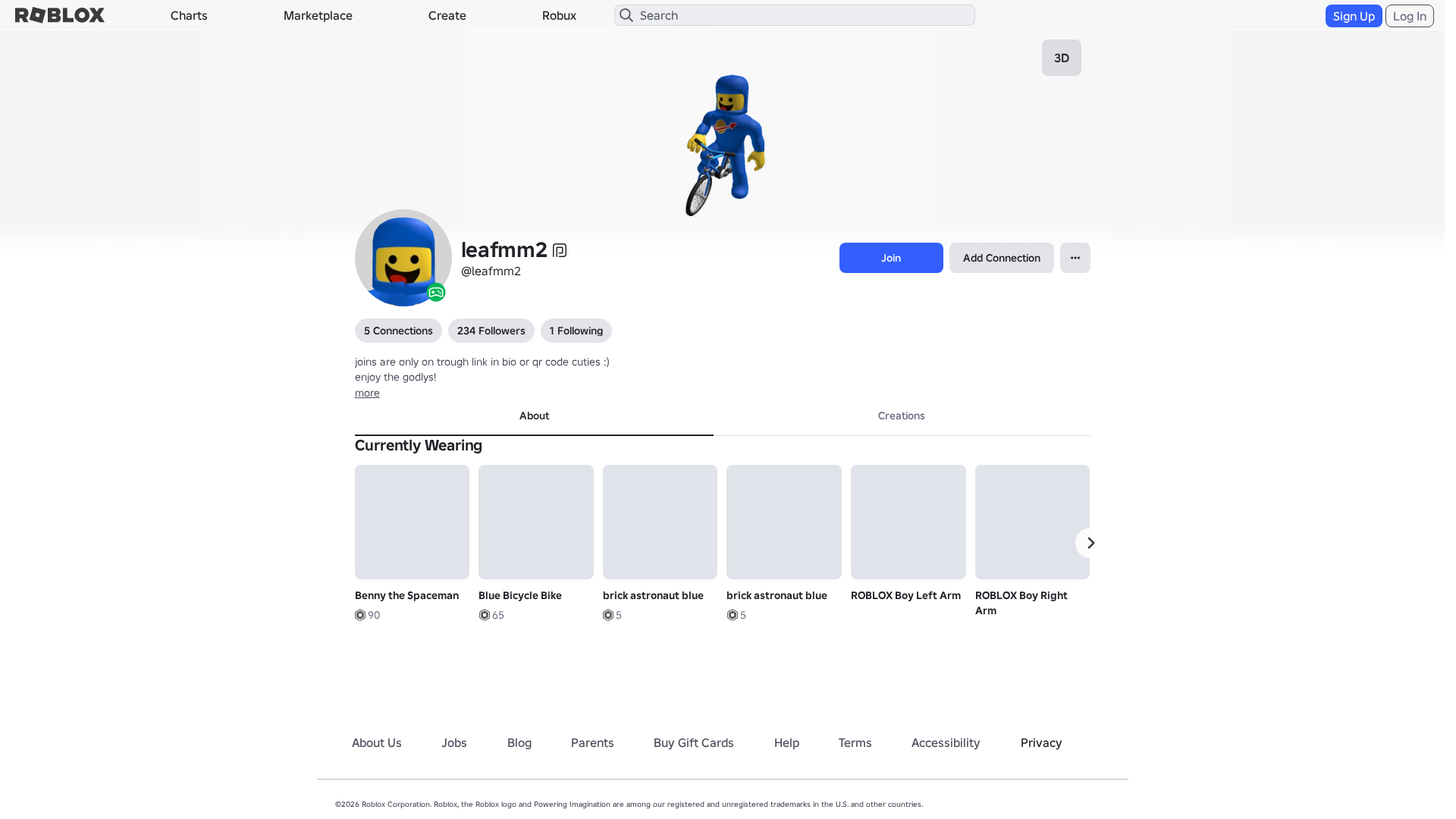 Screenshot of www.roblox.com.ml