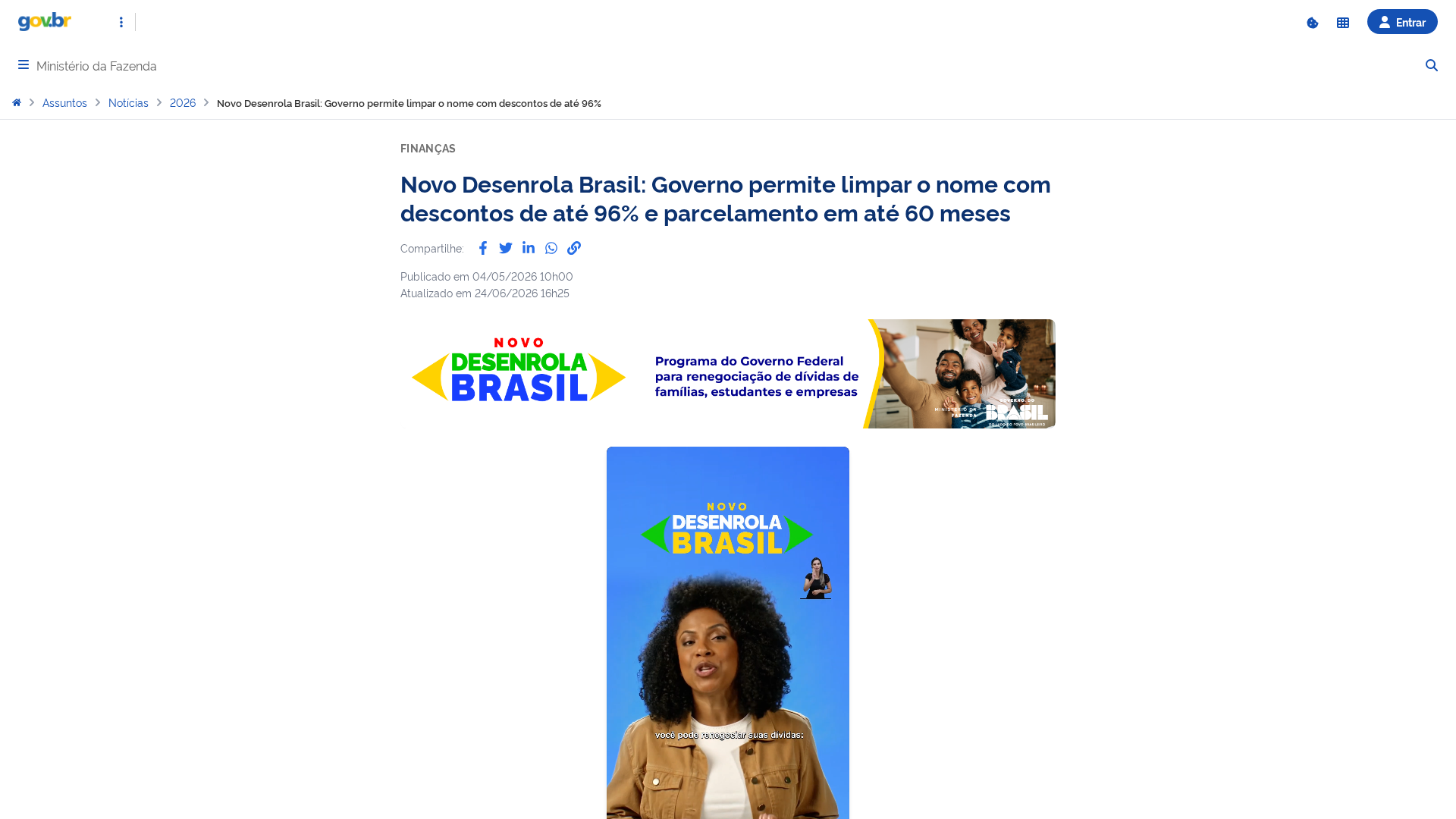 Screenshot of portaldesenrolabrasil.com