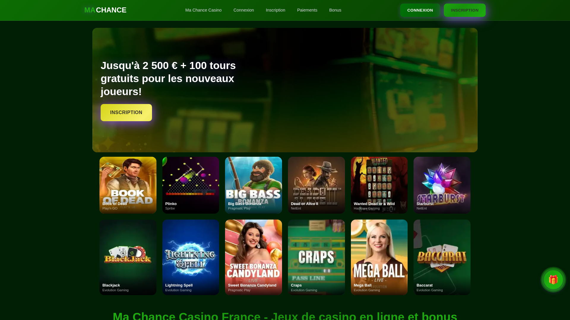 Screenshot of machance-casino.info
