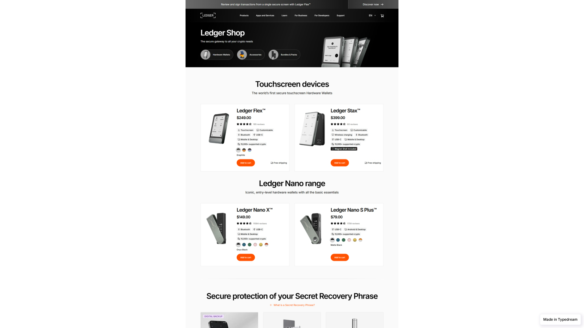 Screenshot of connect-ledgercom-help.typedream.app