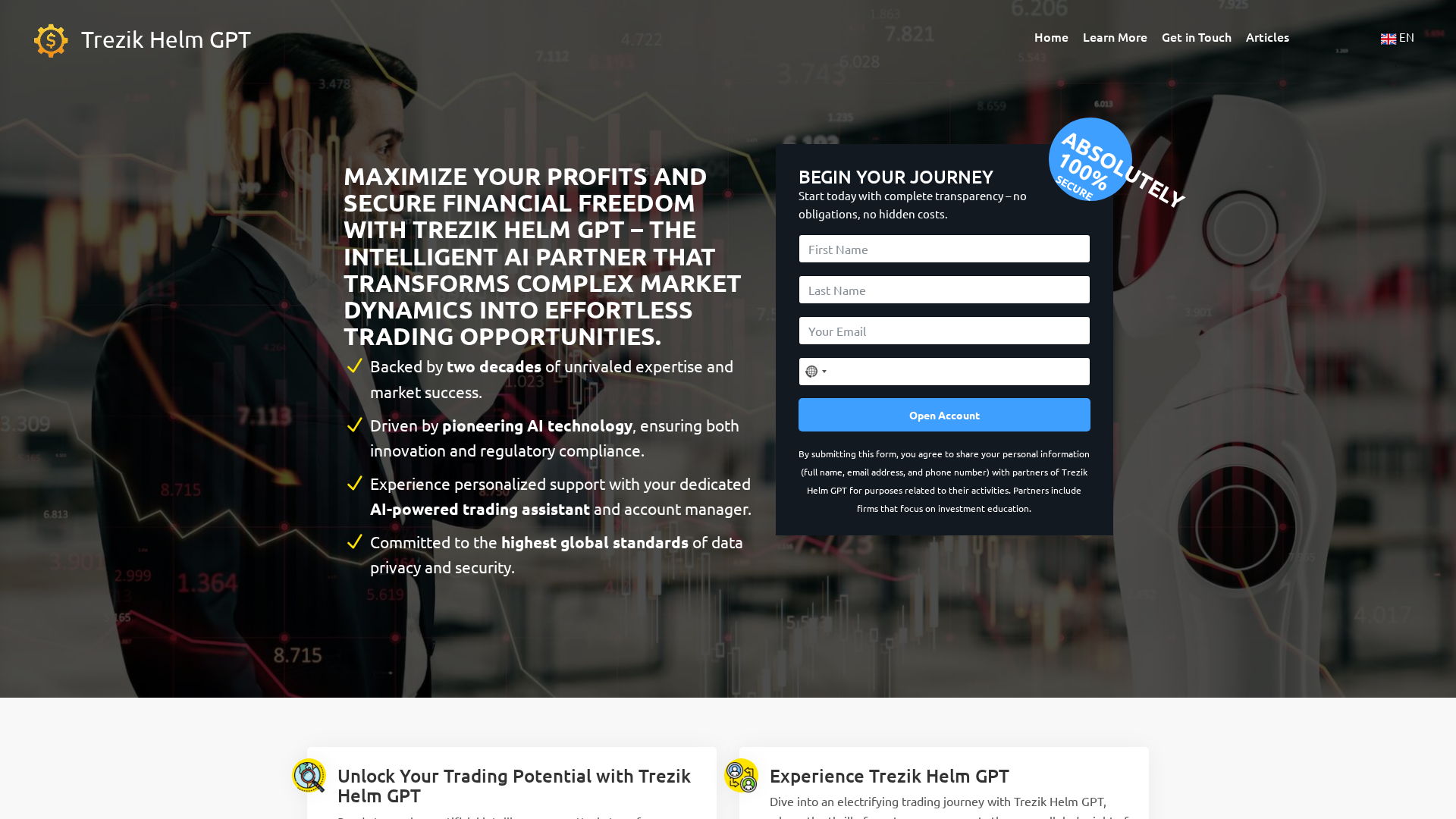 Screenshot of trezikhelmgpt-ai.net