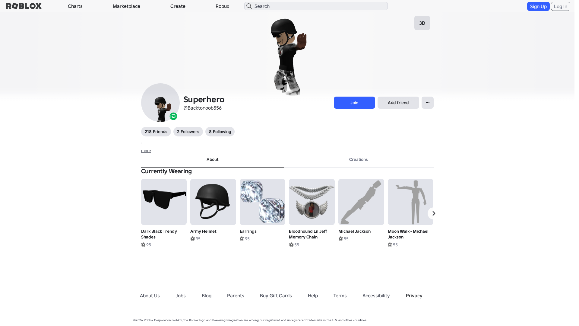 Screenshot of roblox.com.ml