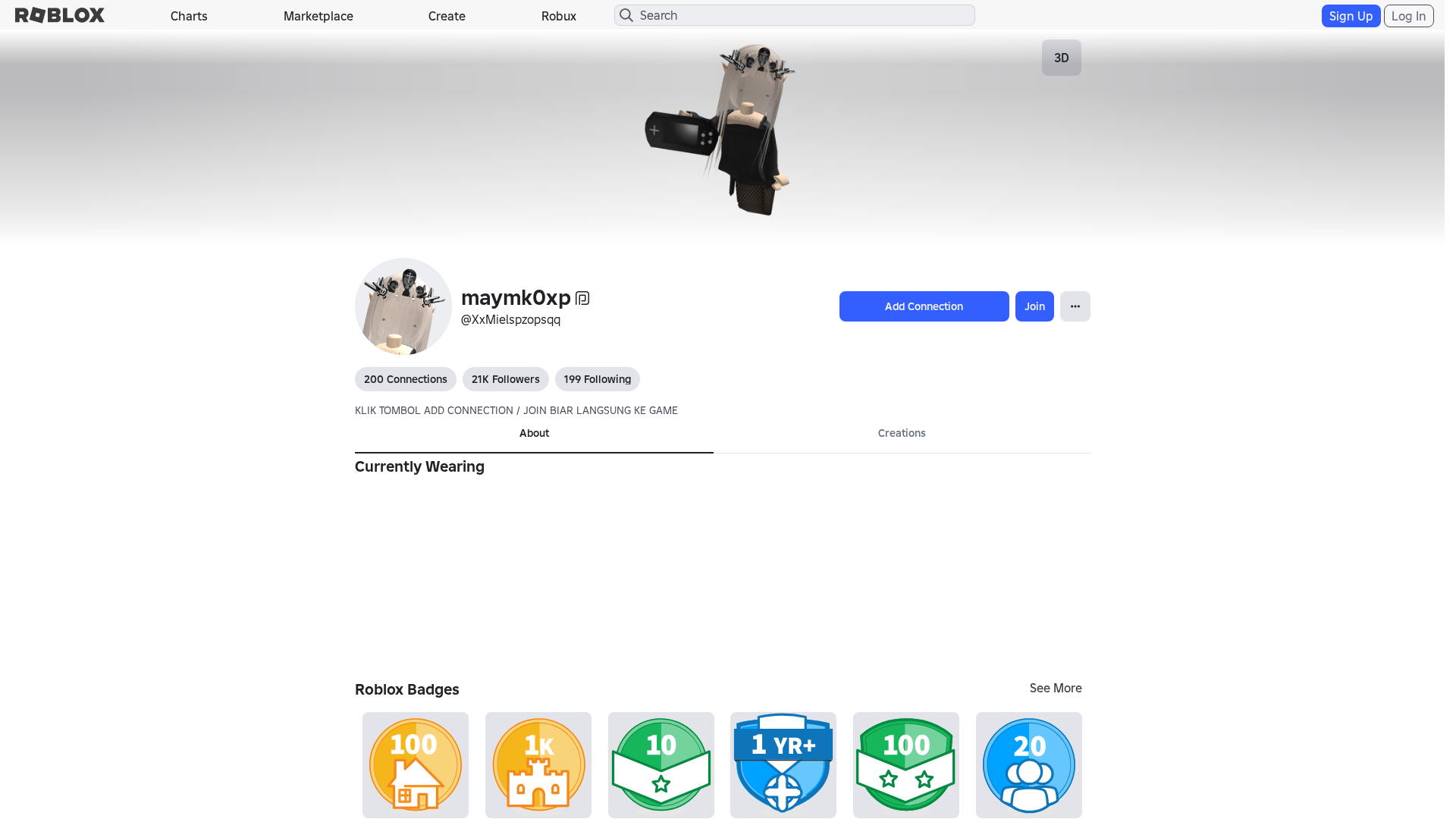 Screenshot of robloxr.com.es