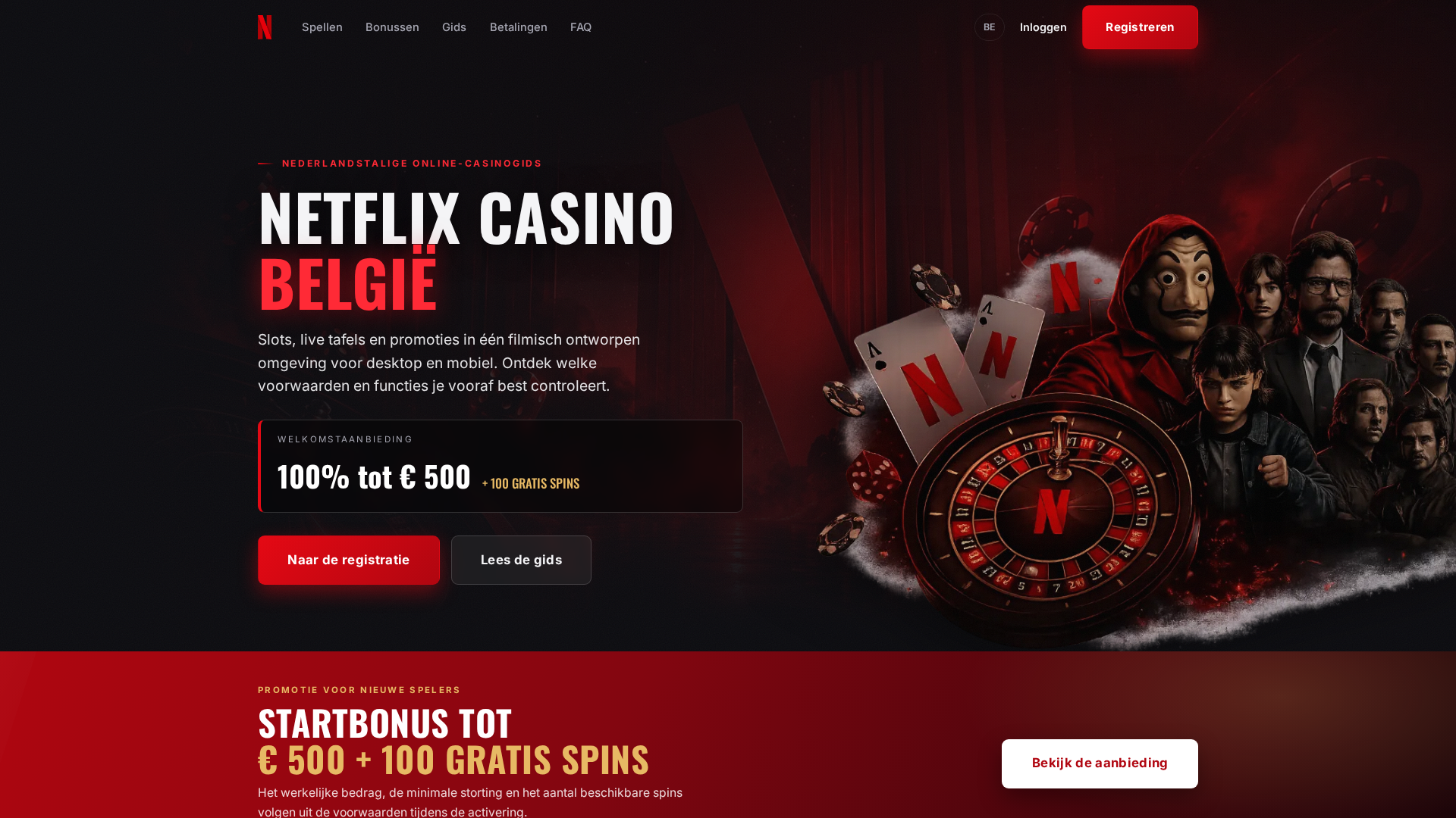 Screenshot of netflixcasino-belgium.com