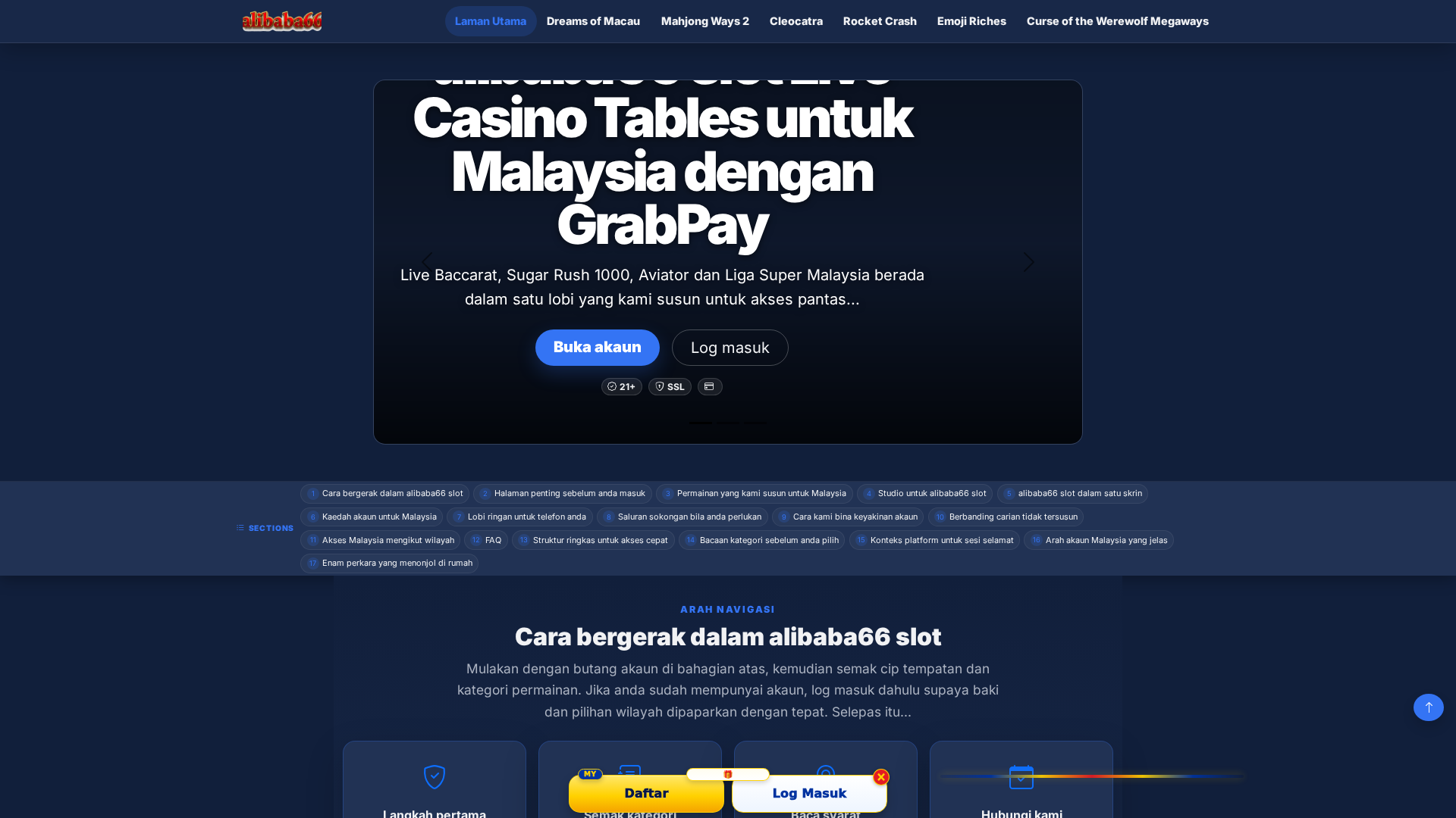 Screenshot of alibaba66slot.app