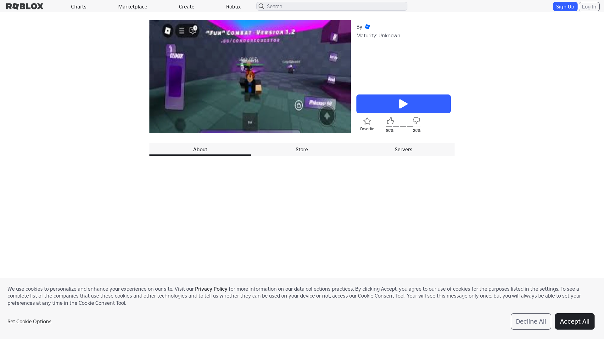 Screenshot of roblox.com.ge