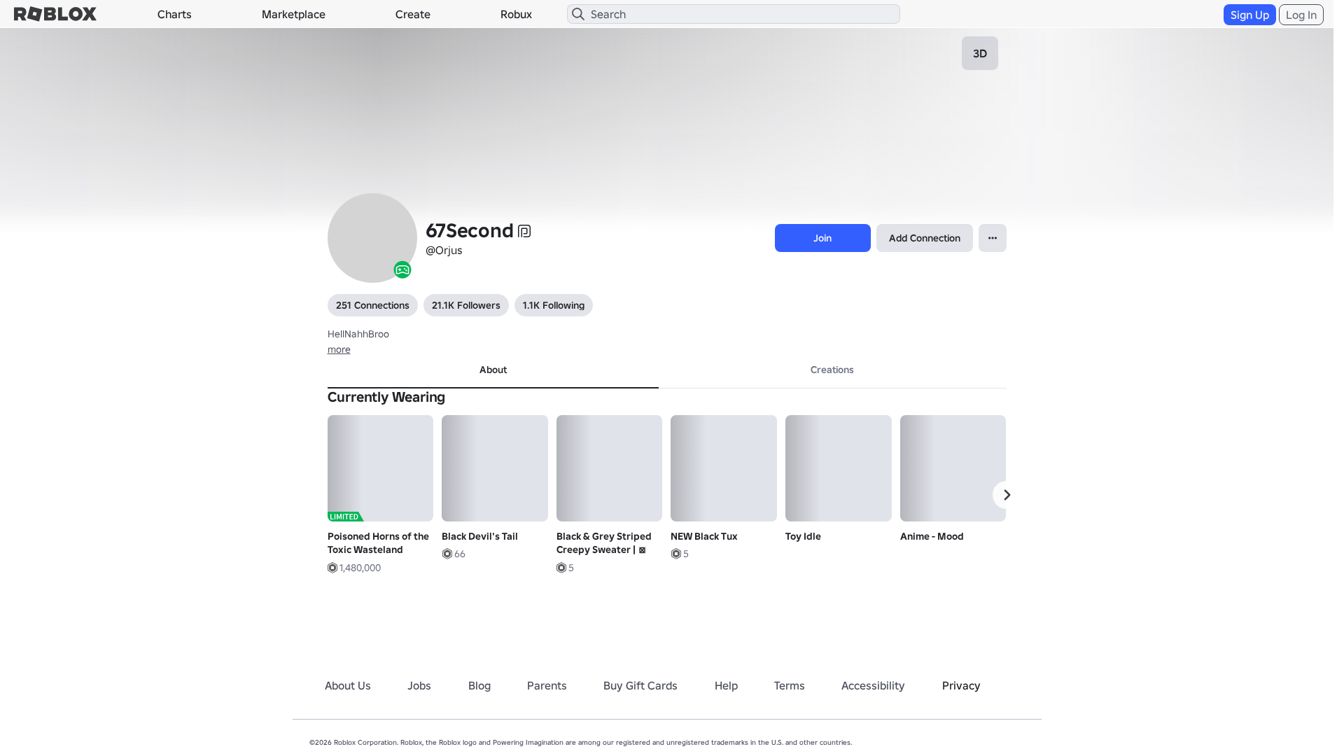 Screenshot of www.roblox.com.ml