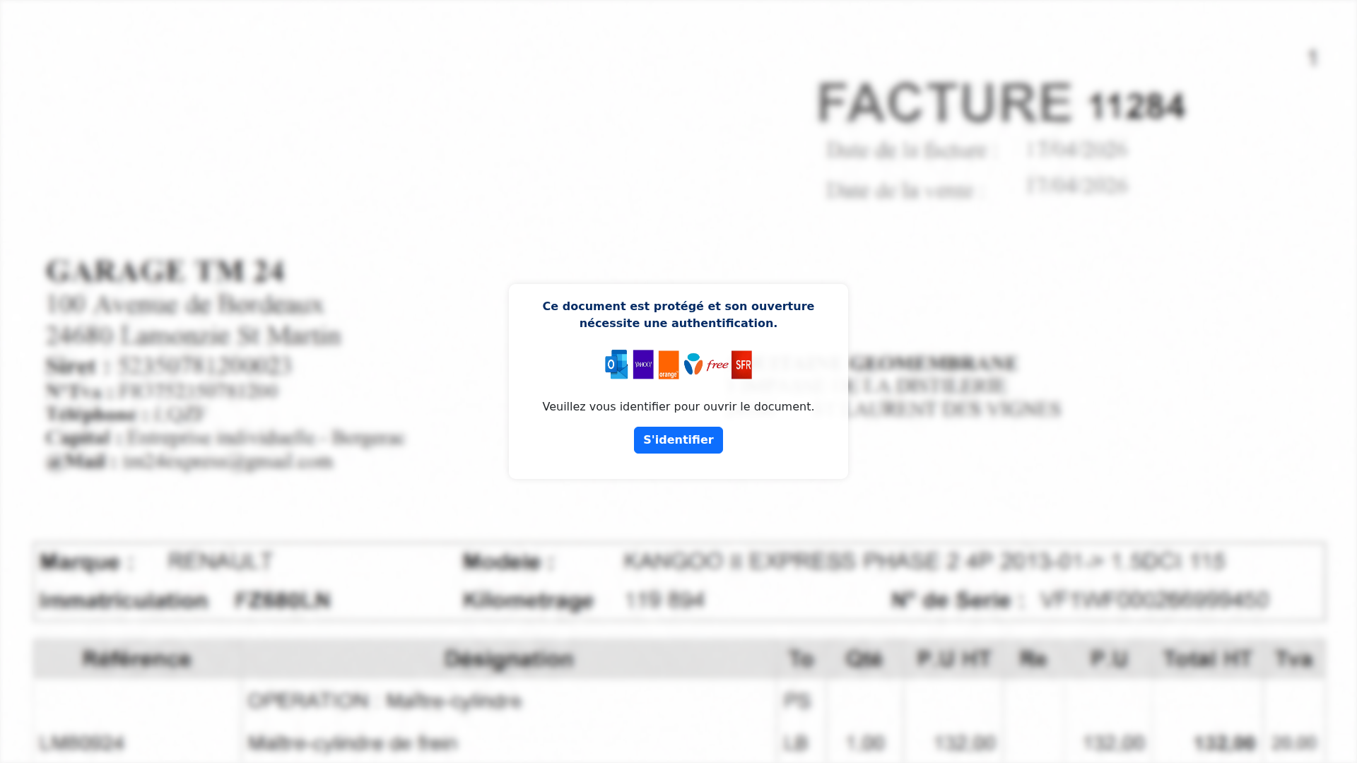 Screenshot of connexion-ar24.userlc.com