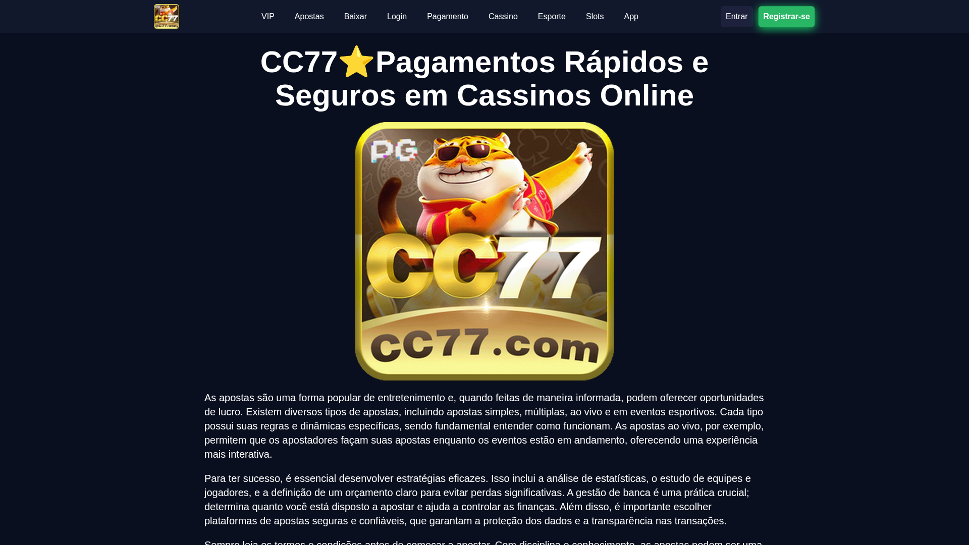 Screenshot of www.cc77ai.com