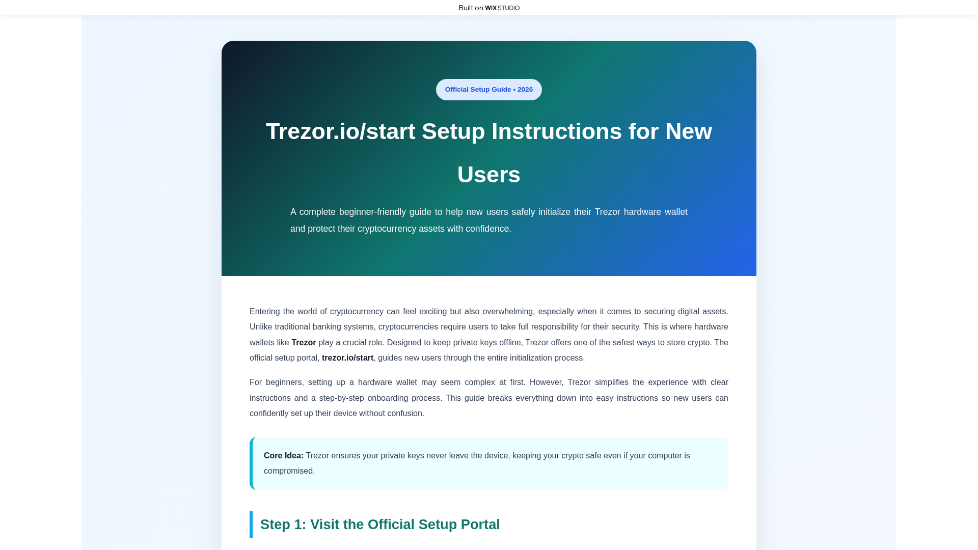 Screenshot of home-io-trezxorapps.wixstudio.com