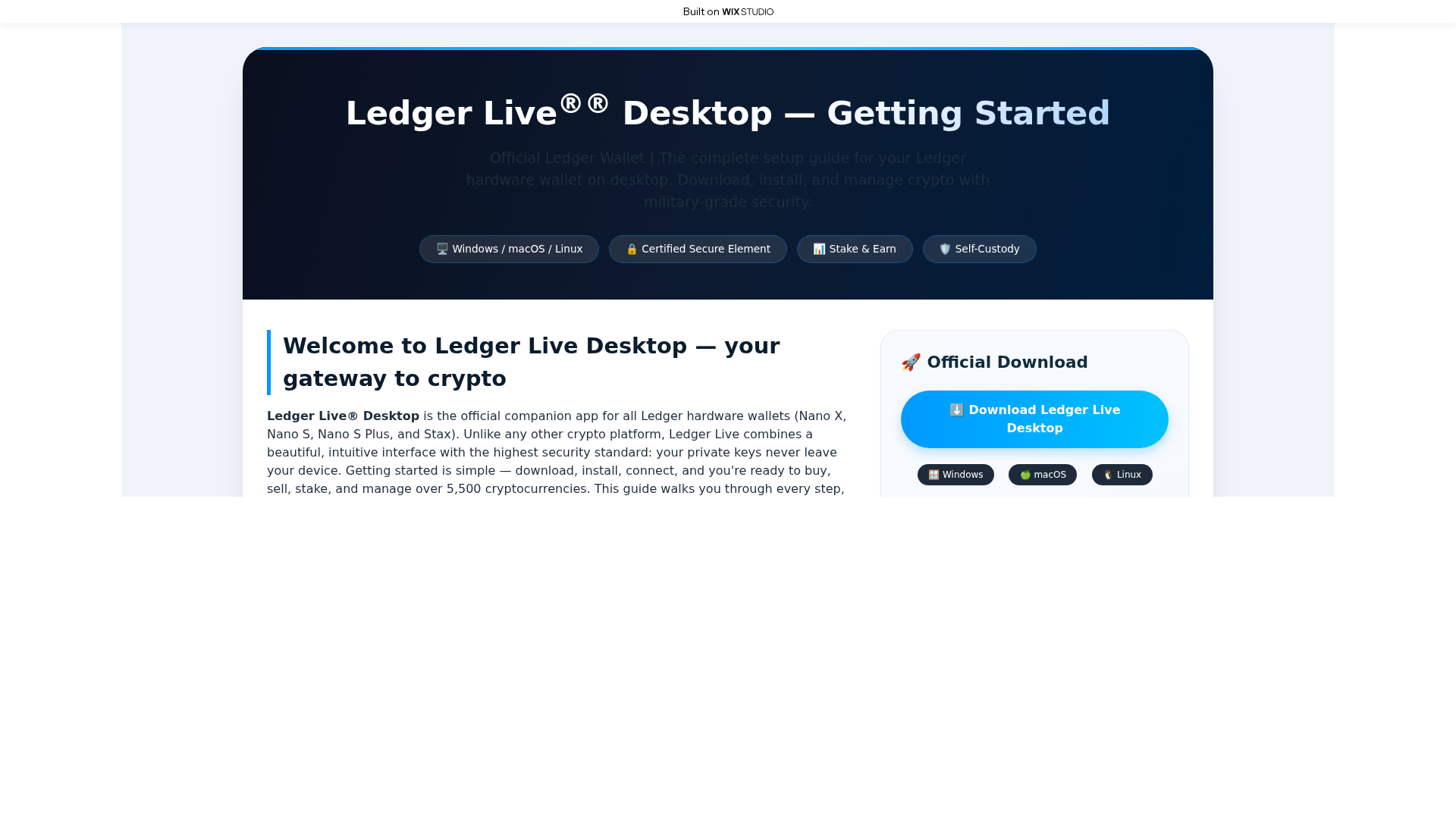 Screenshot of homepage-ldgers.wixstudio.com